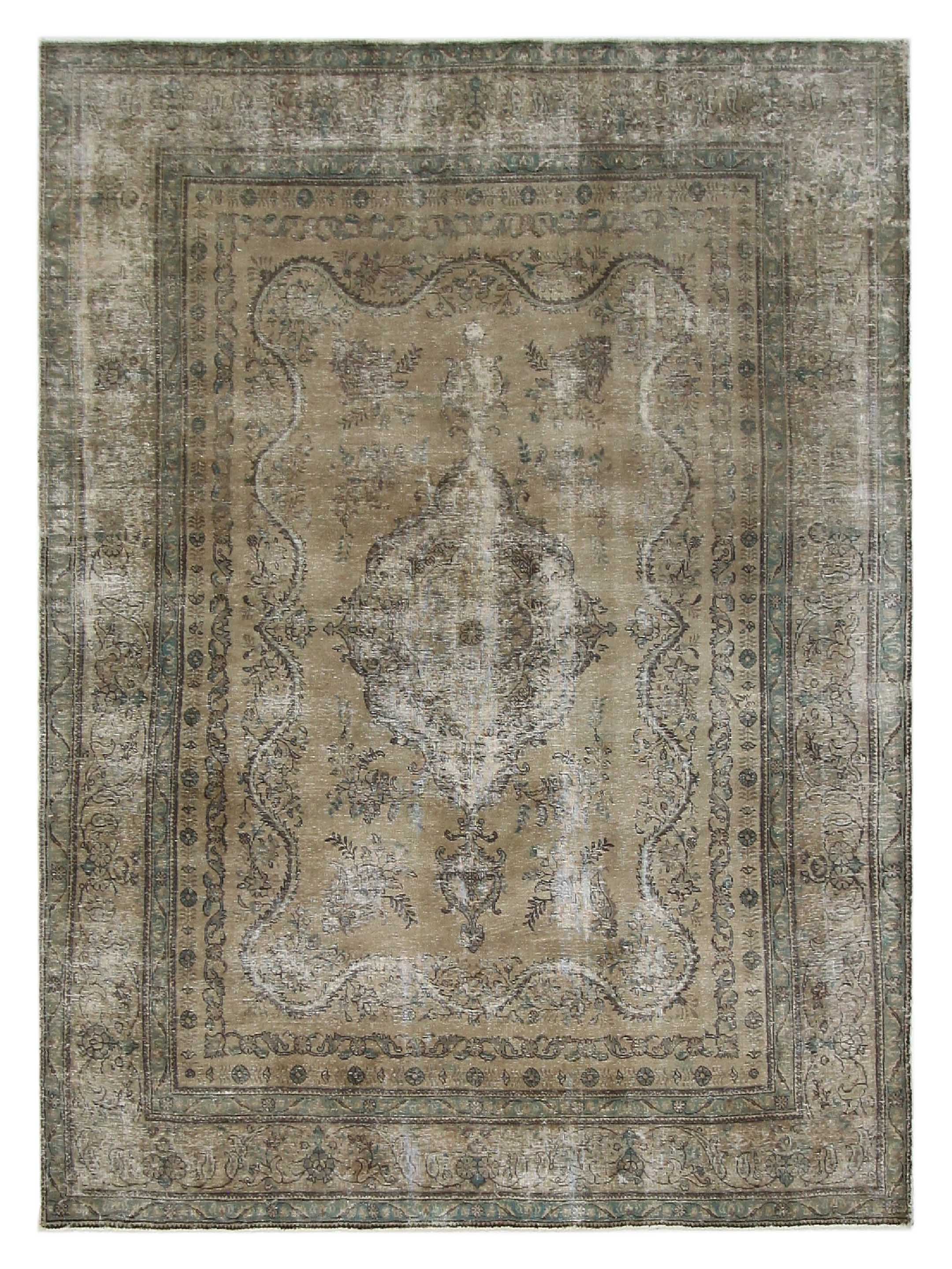 Vintage Hand Knotted Lt.Brown 9x12