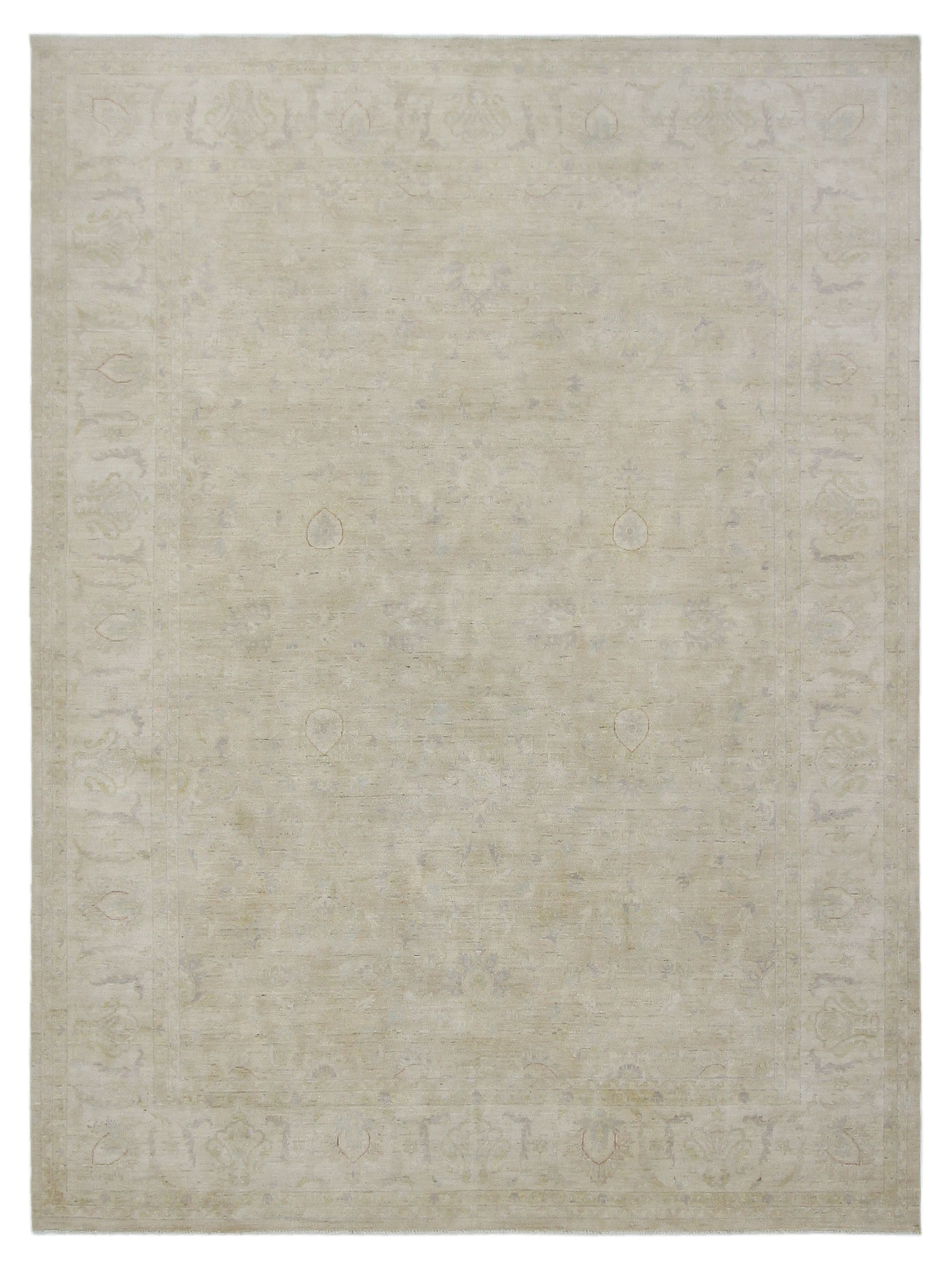 Ziegler Hand Knotted Beige 10x14