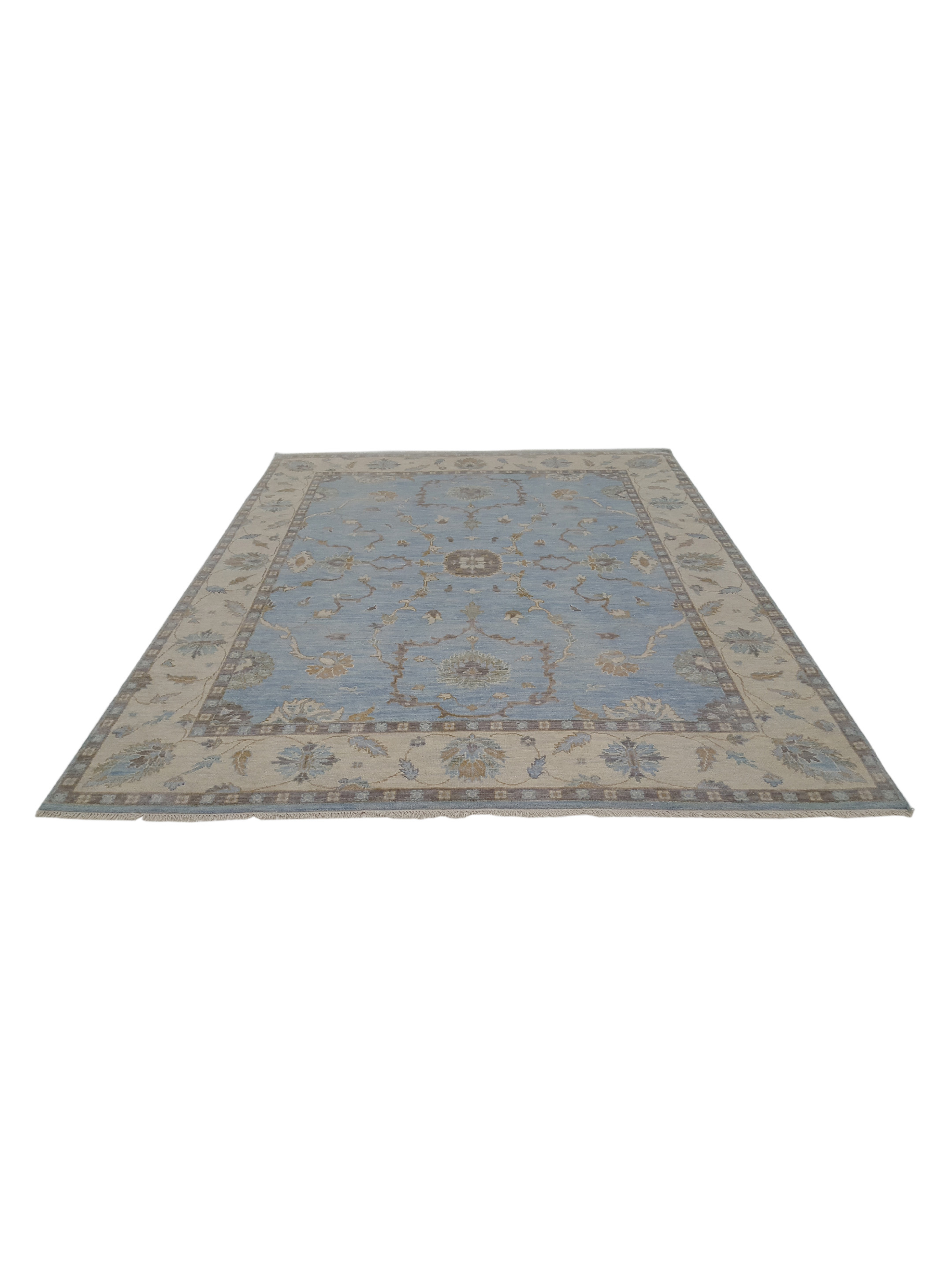 Angora Hand Knotted Lt.Blue 8x10 - Image 2 of 6