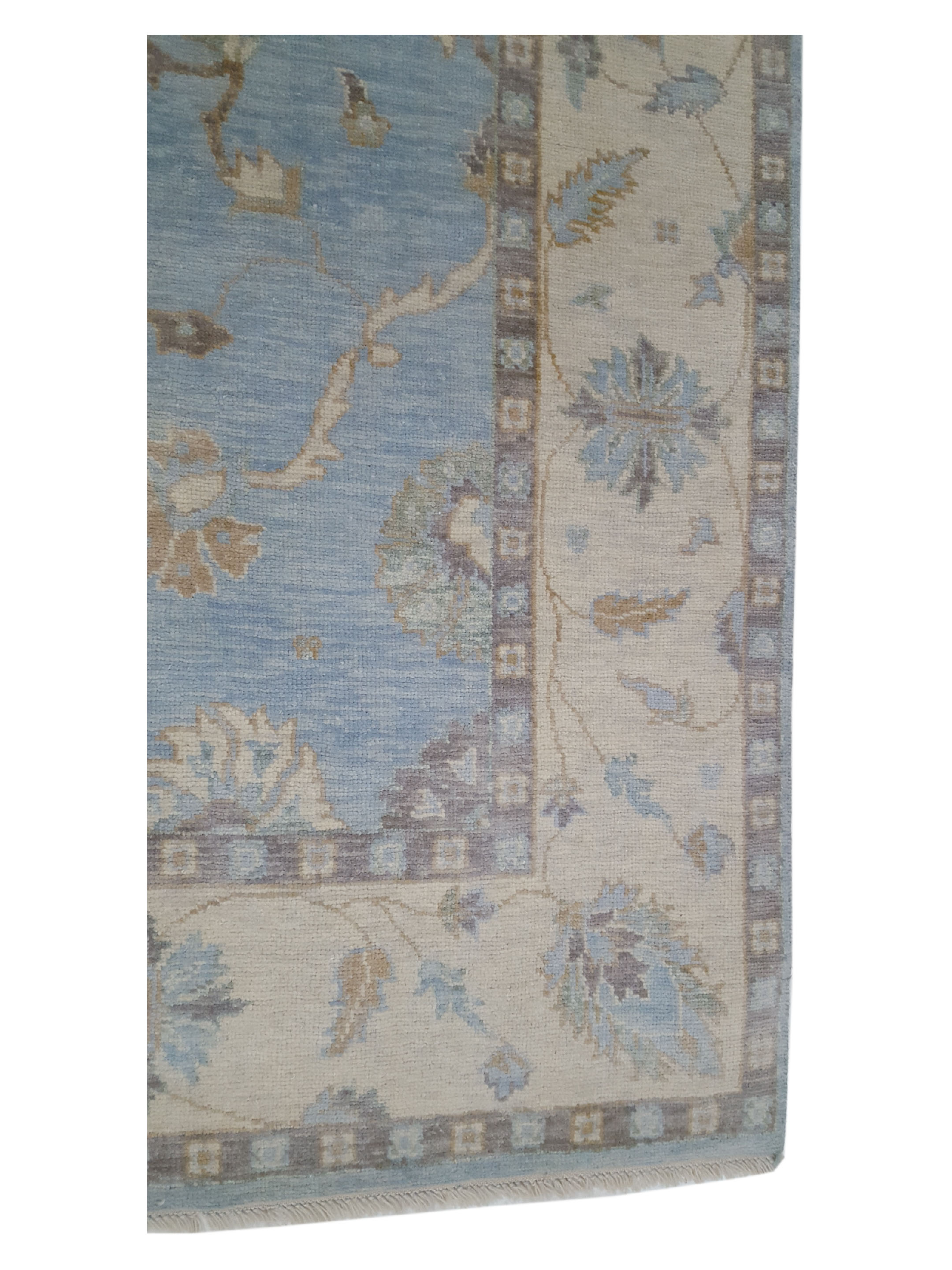Angora Hand Knotted Lt.Blue 8x10 - Image 4 of 6