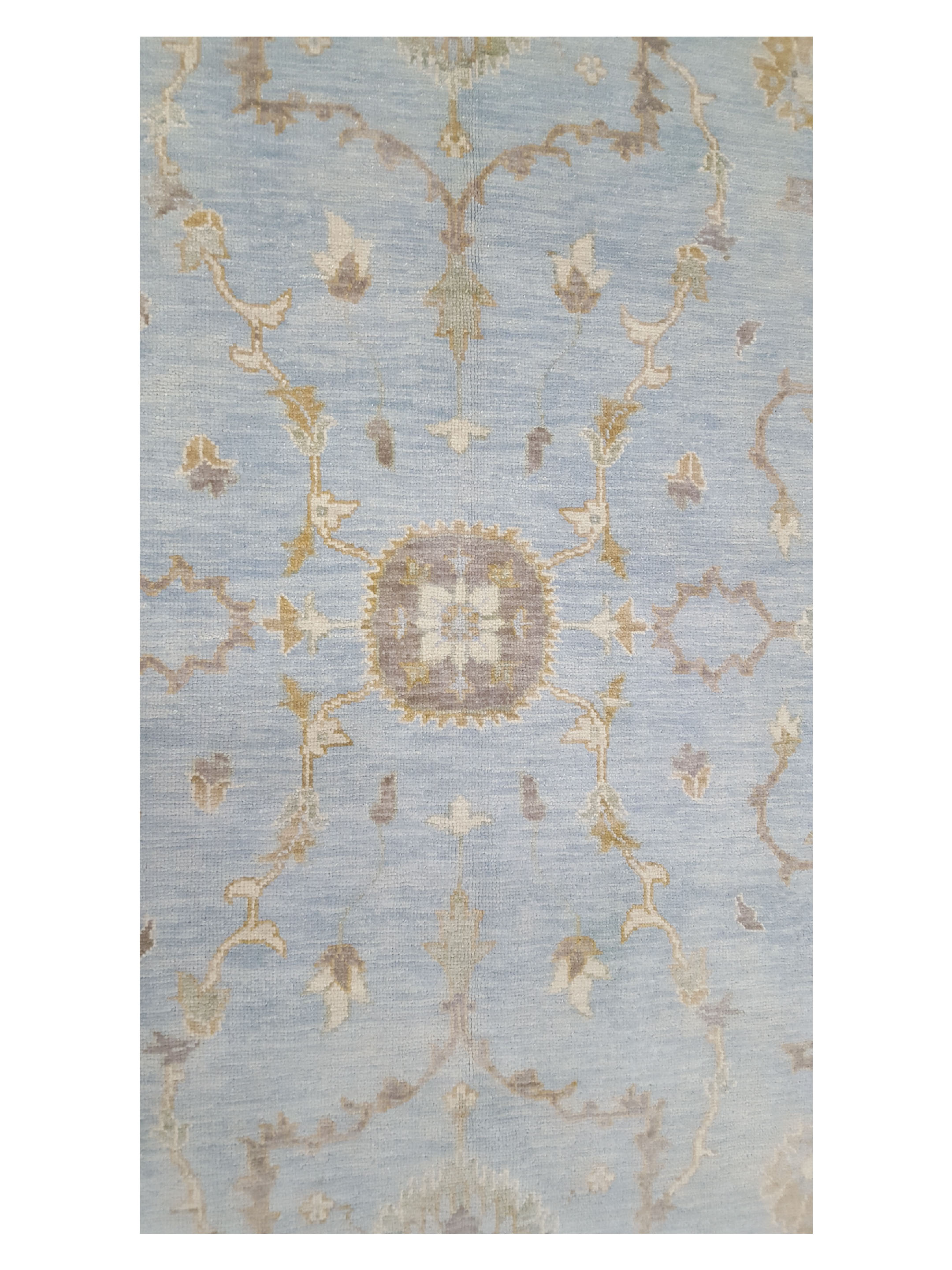 Angora Hand Knotted Lt.Blue 8x10 - Image 5 of 6
