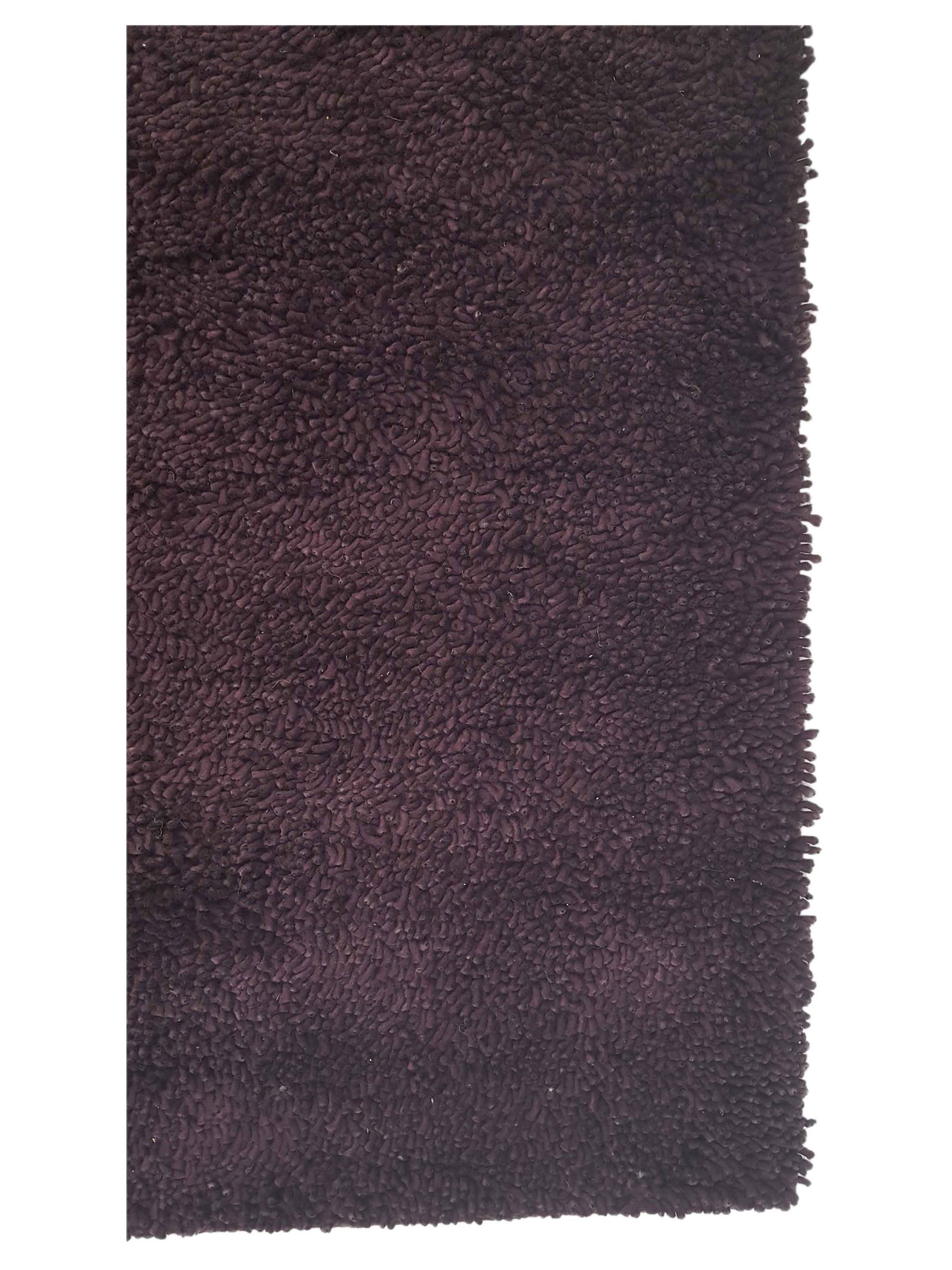 Shag Hand Woven Purple 8x10 - Image 4 of 7