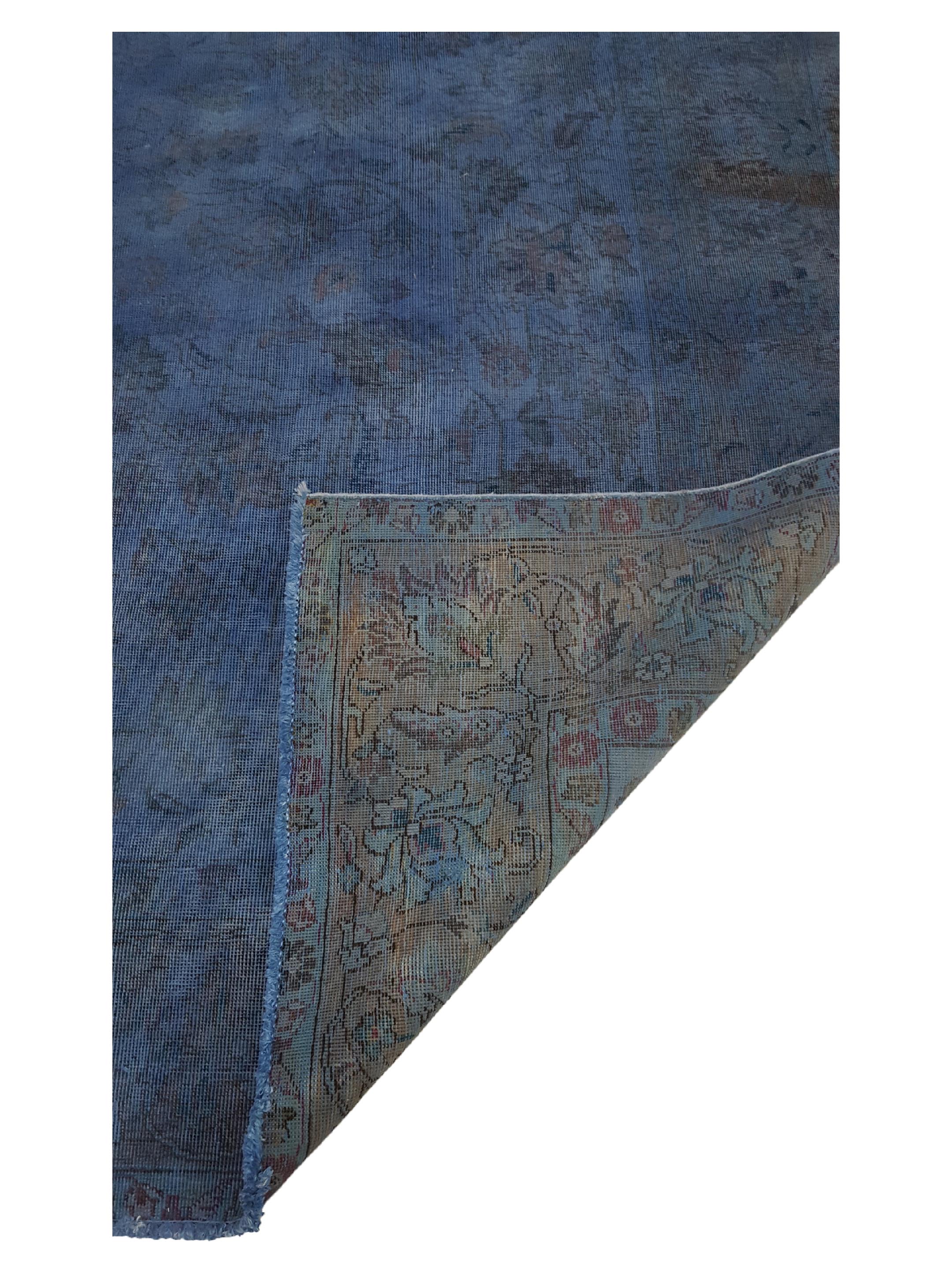 Vintage Hand Knotted Navy 9x12 - Image 3 of 6