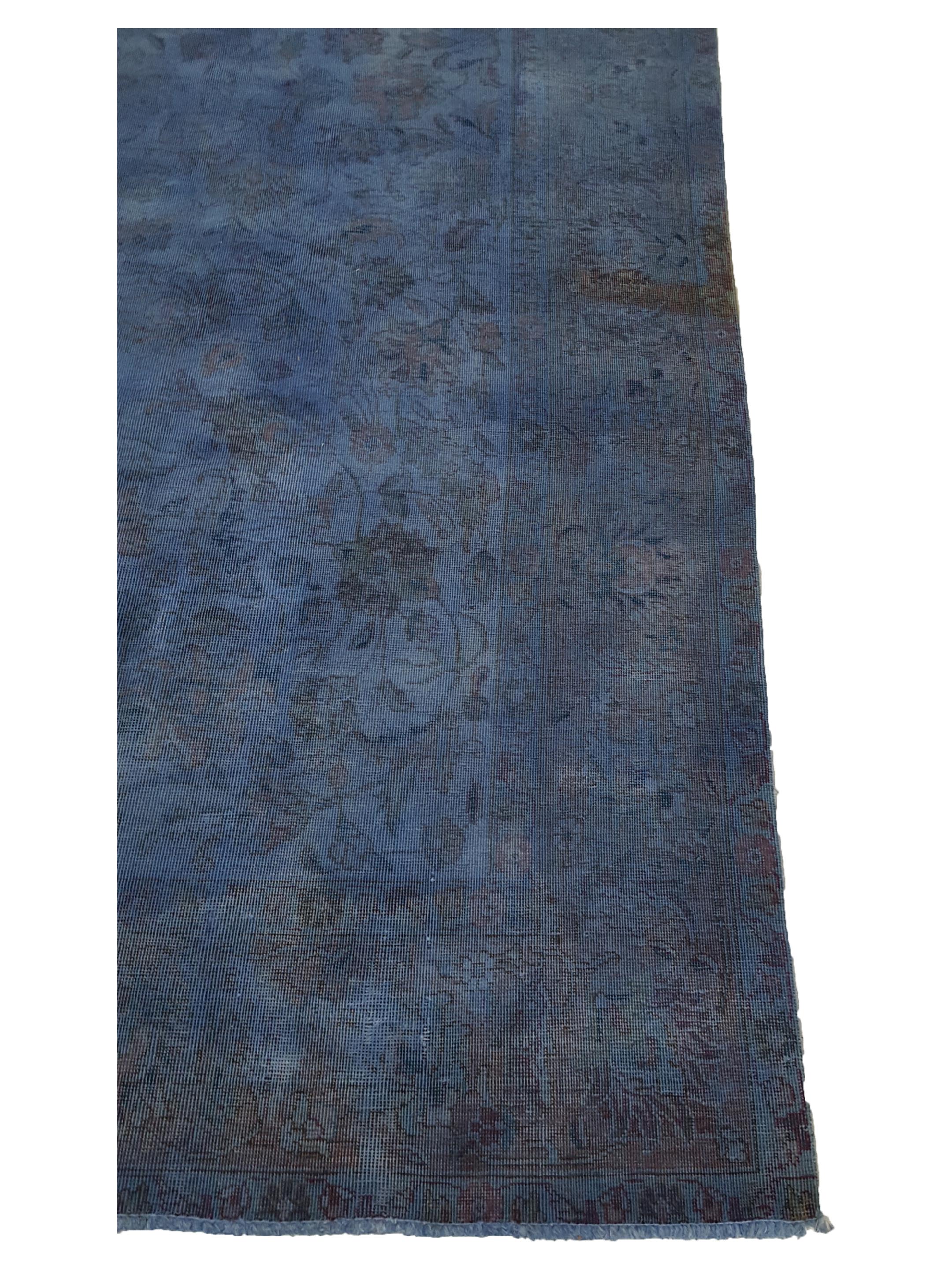 Vintage Hand Knotted Navy 9x12 - Image 4 of 6