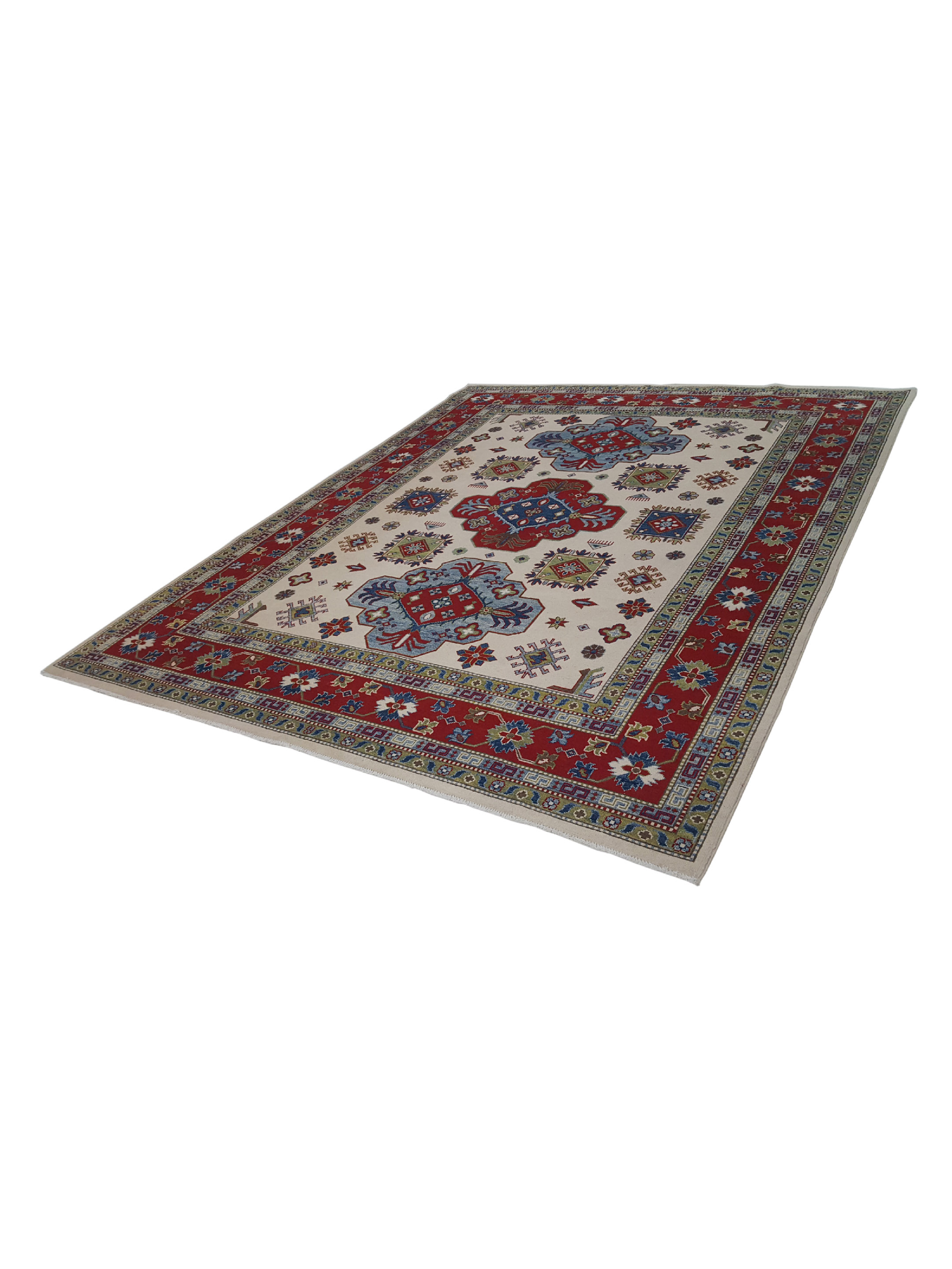 Kazak Hand Knotted Ivory 8x10 - Image 6 of 6
