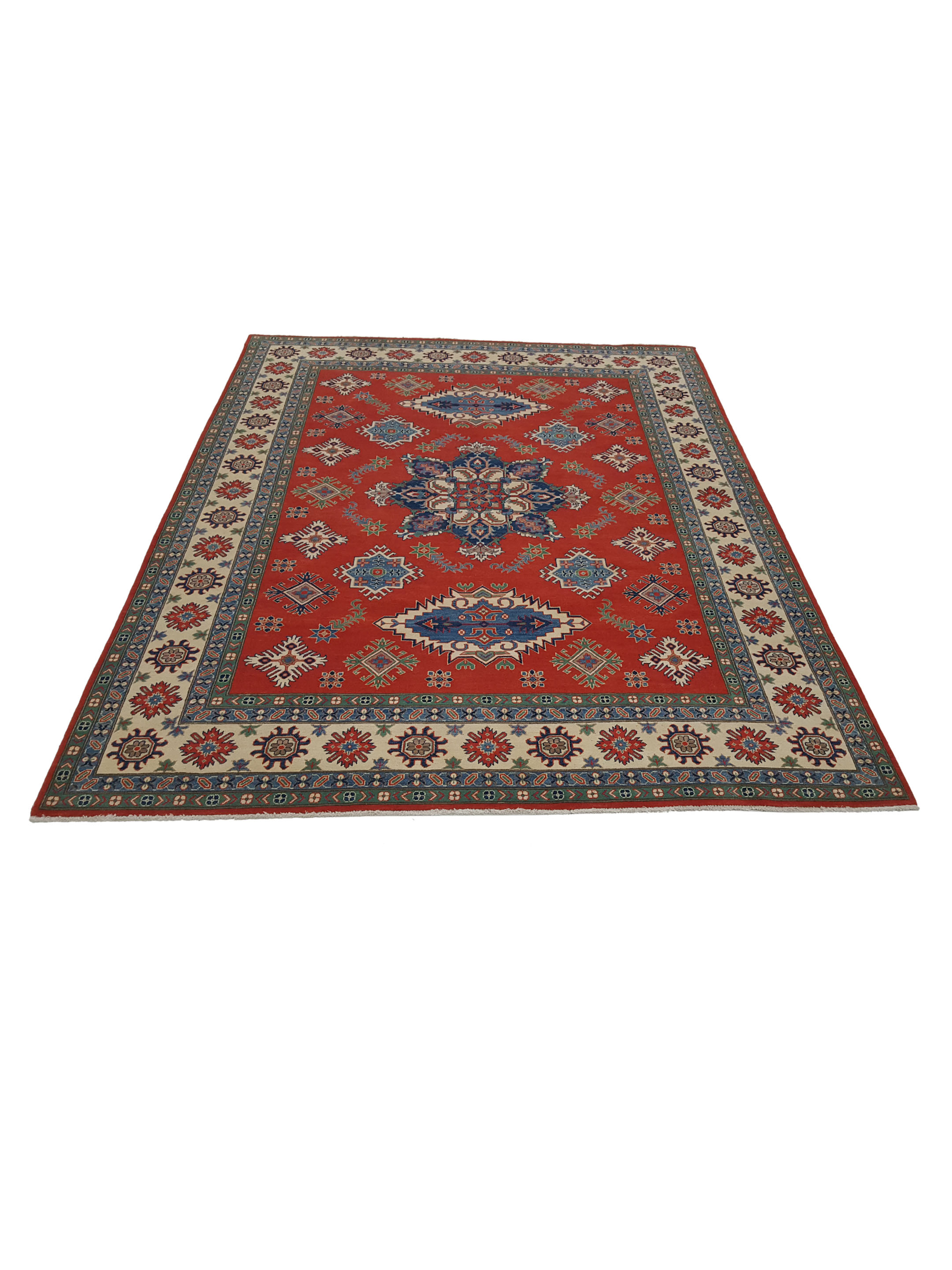 Kazak Hand Knotted Red 9x12 - Image 2 of 6