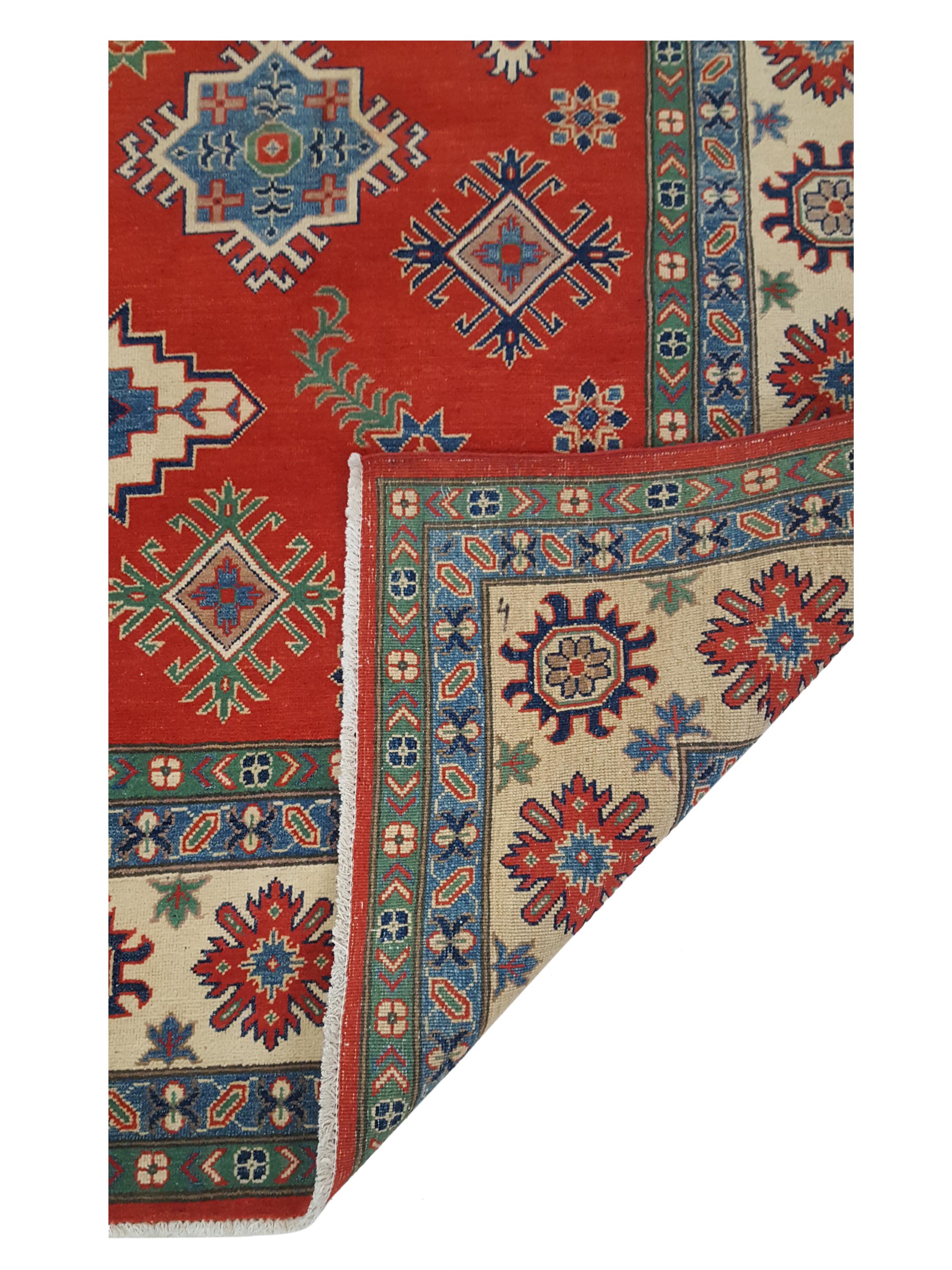 Kazak Hand Knotted Red 9x12 - Image 3 of 6