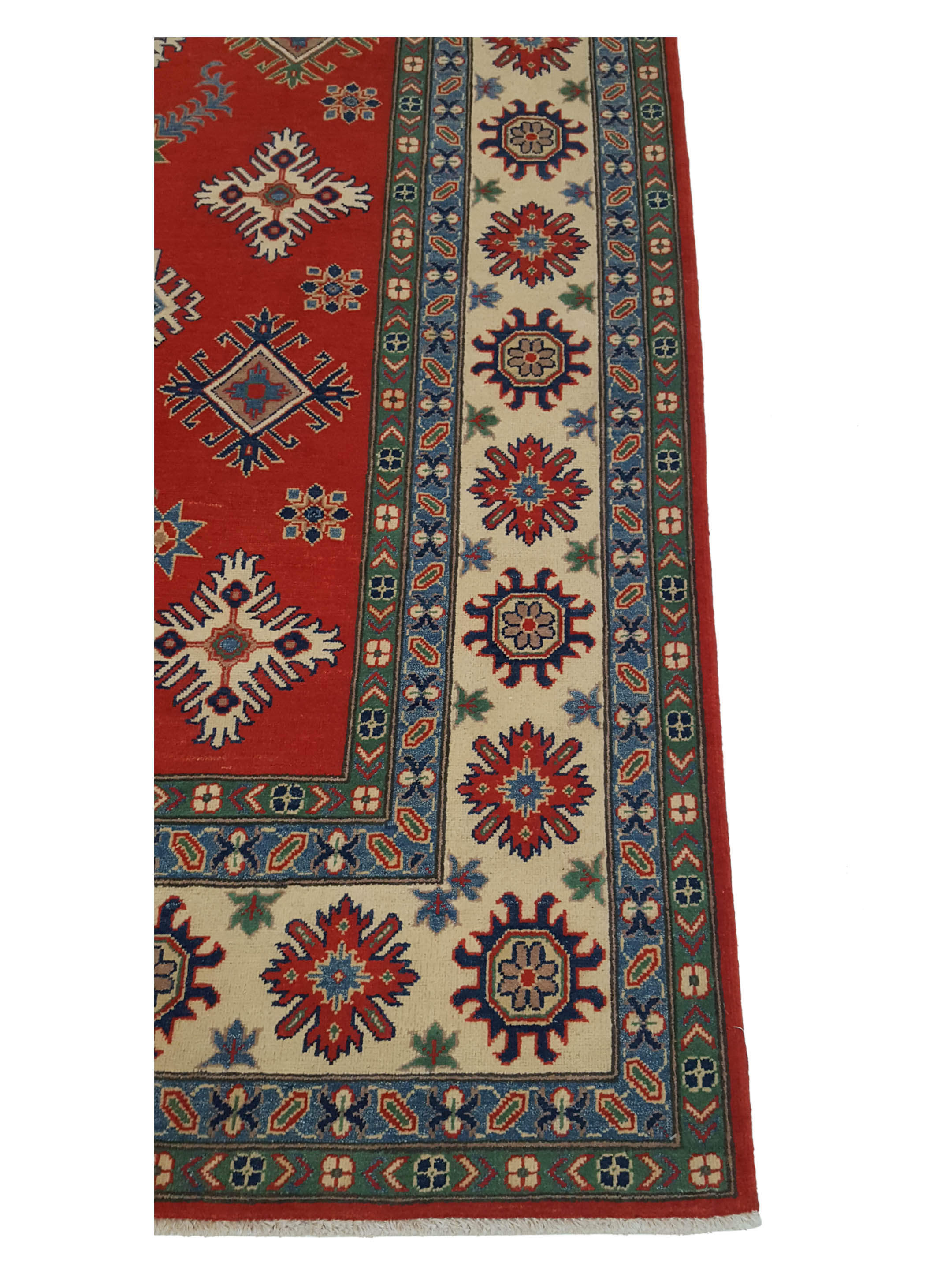 Kazak Hand Knotted Red 9x12 - Image 4 of 6