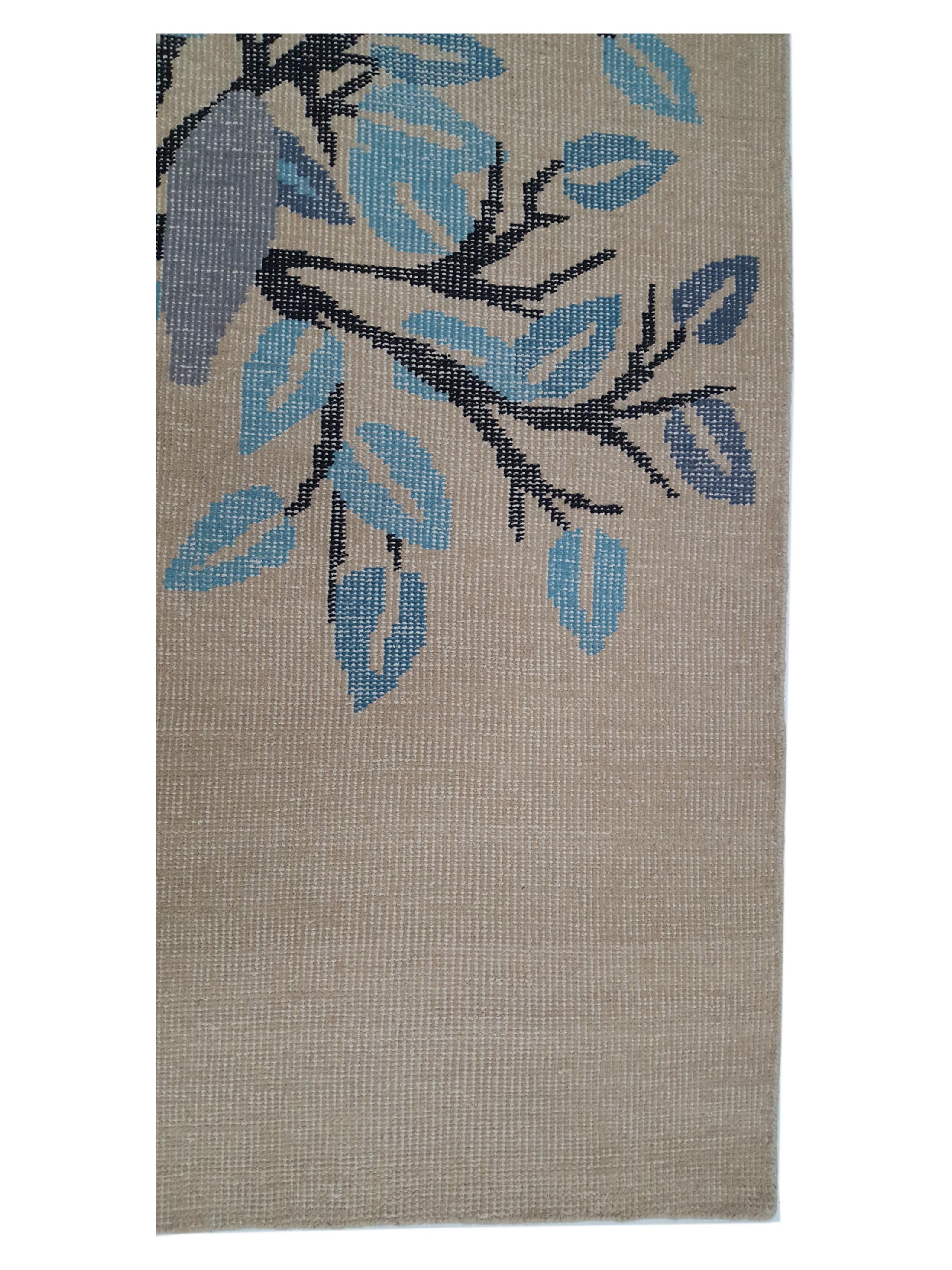 Vintage Tree Of  Life Hand Knotted Ivory 8x10 - Image 4 of 6