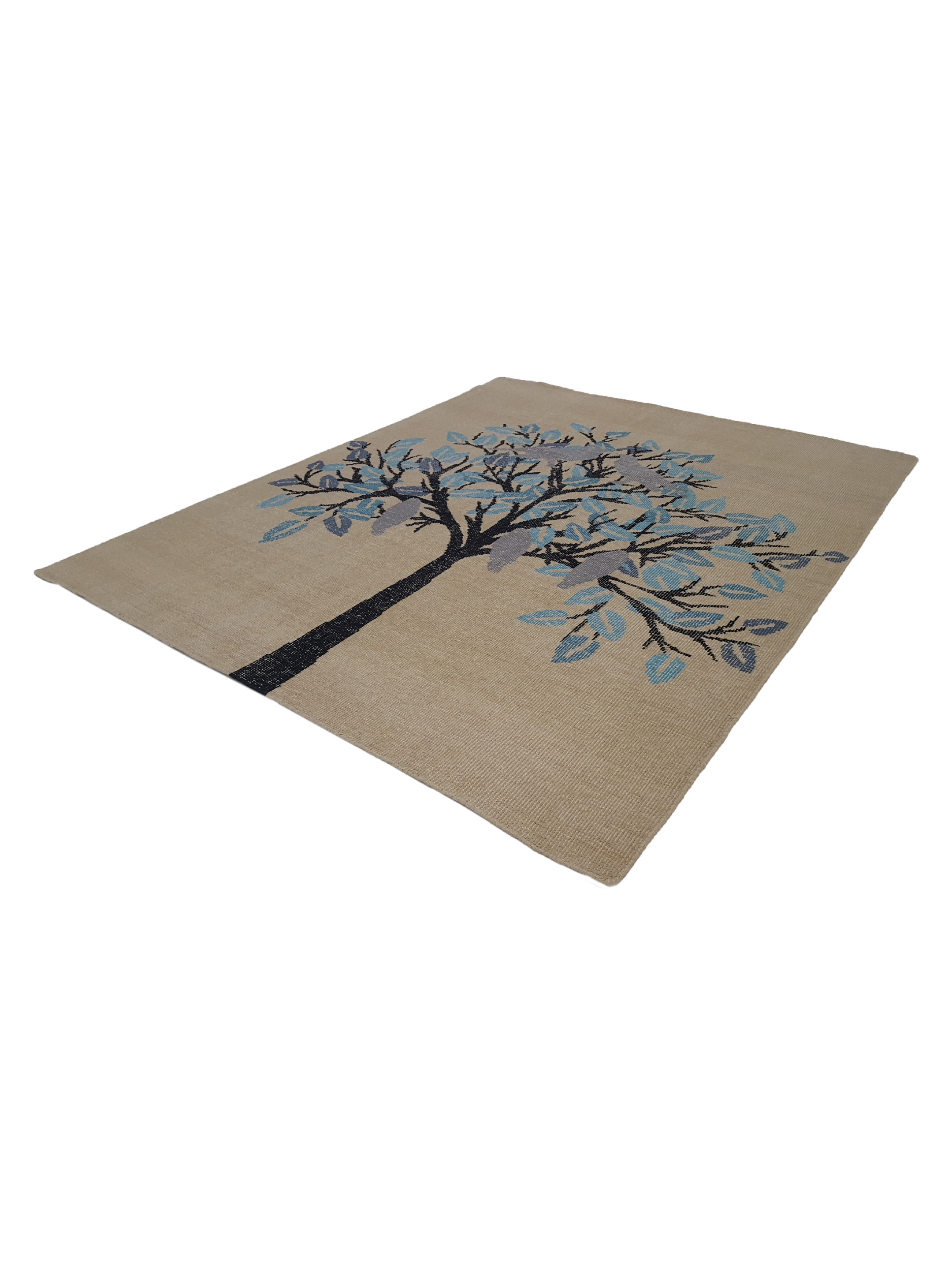 Vintage Tree Of  Life Hand Knotted Ivory 8x10 - Image 6 of 6