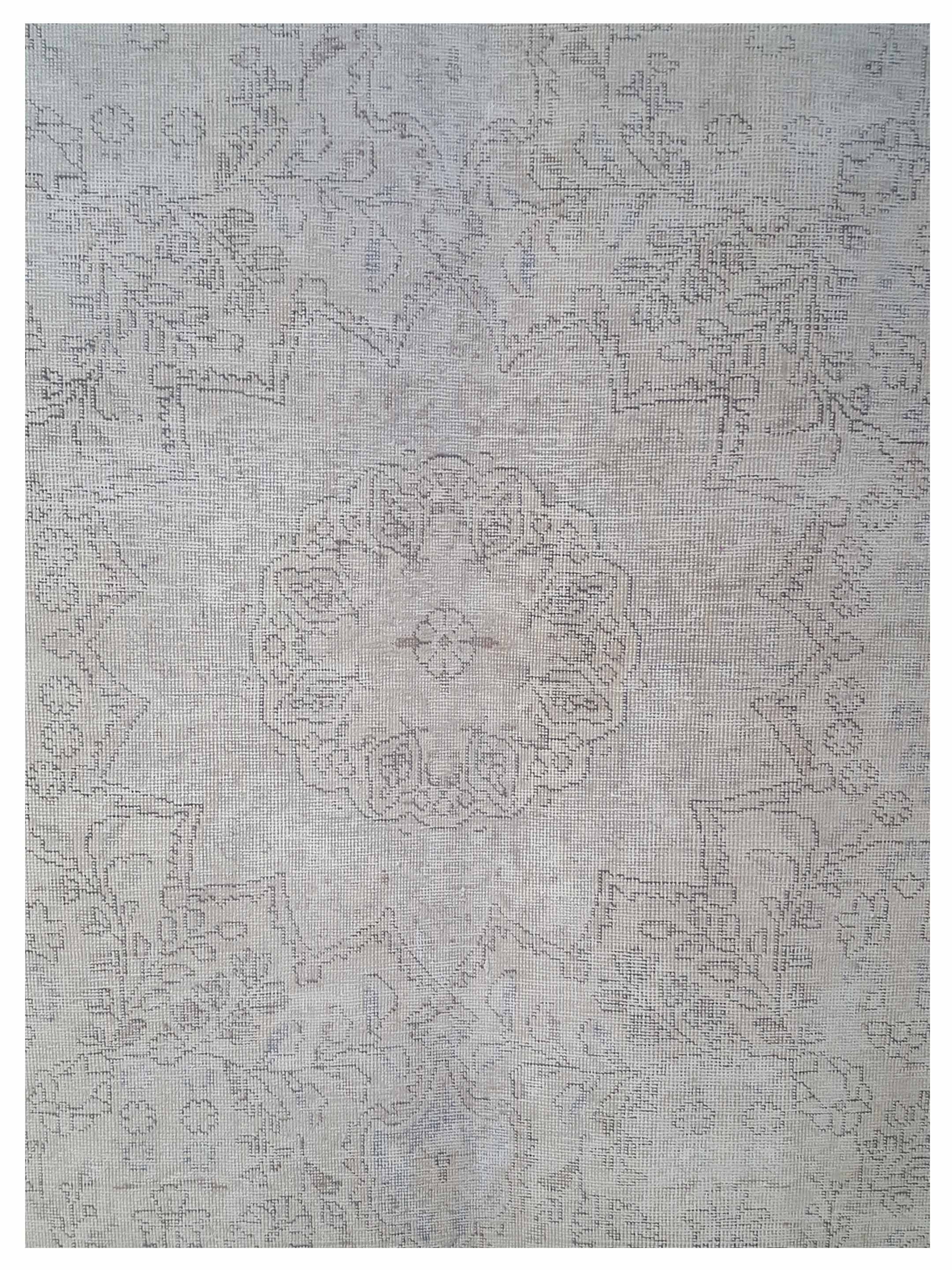 Vintage Hand Knotted Beige 7x10 - Image 3 of 5