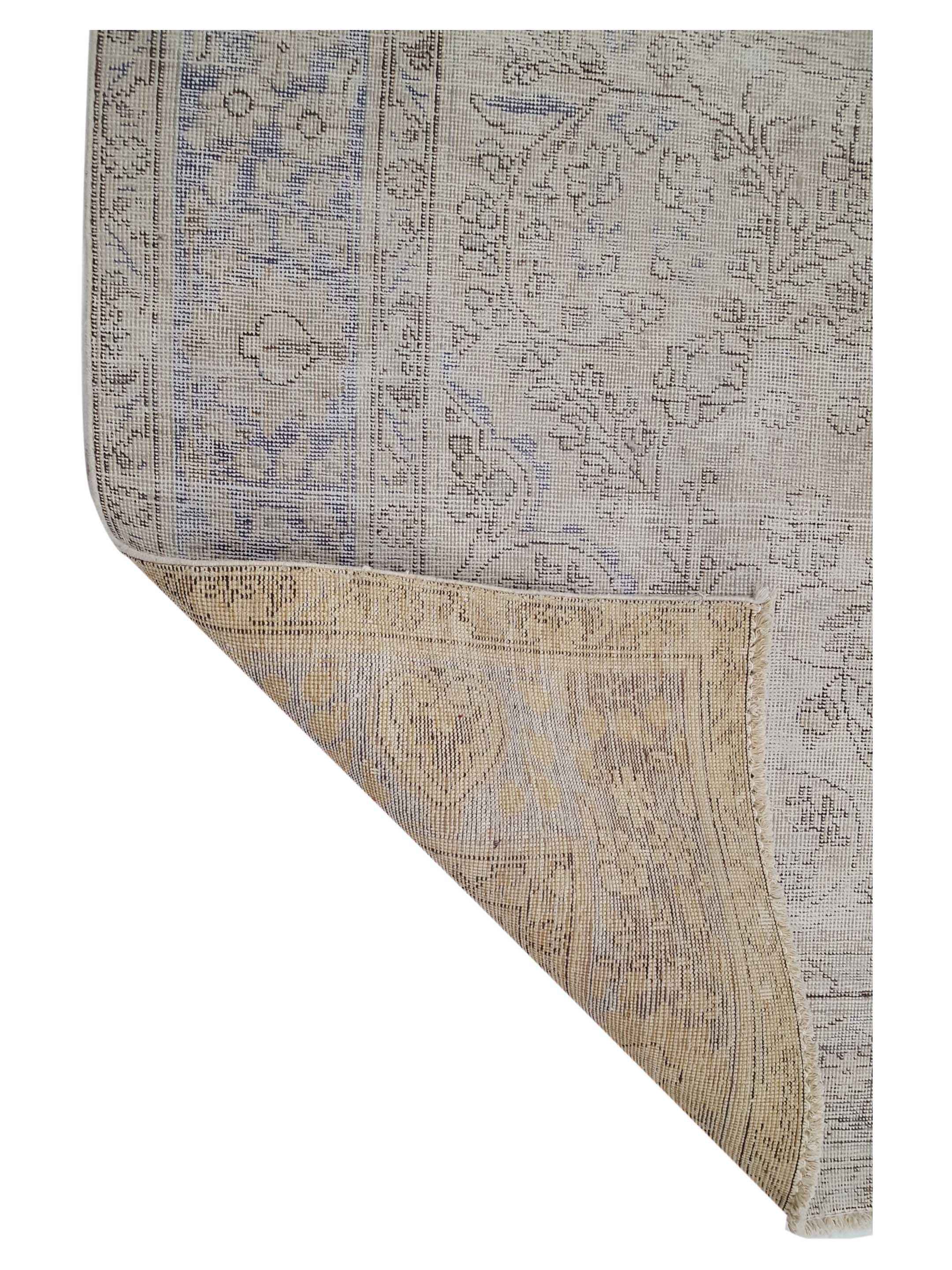 Vintage Hand Knotted Beige 7x10 - Image 5 of 5