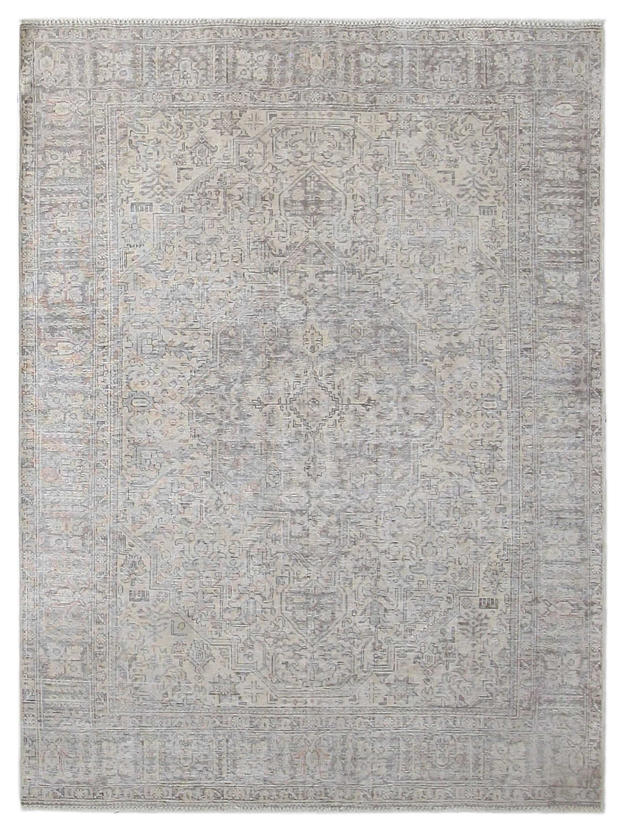 Vintage Hand Knotted Beige 7x10