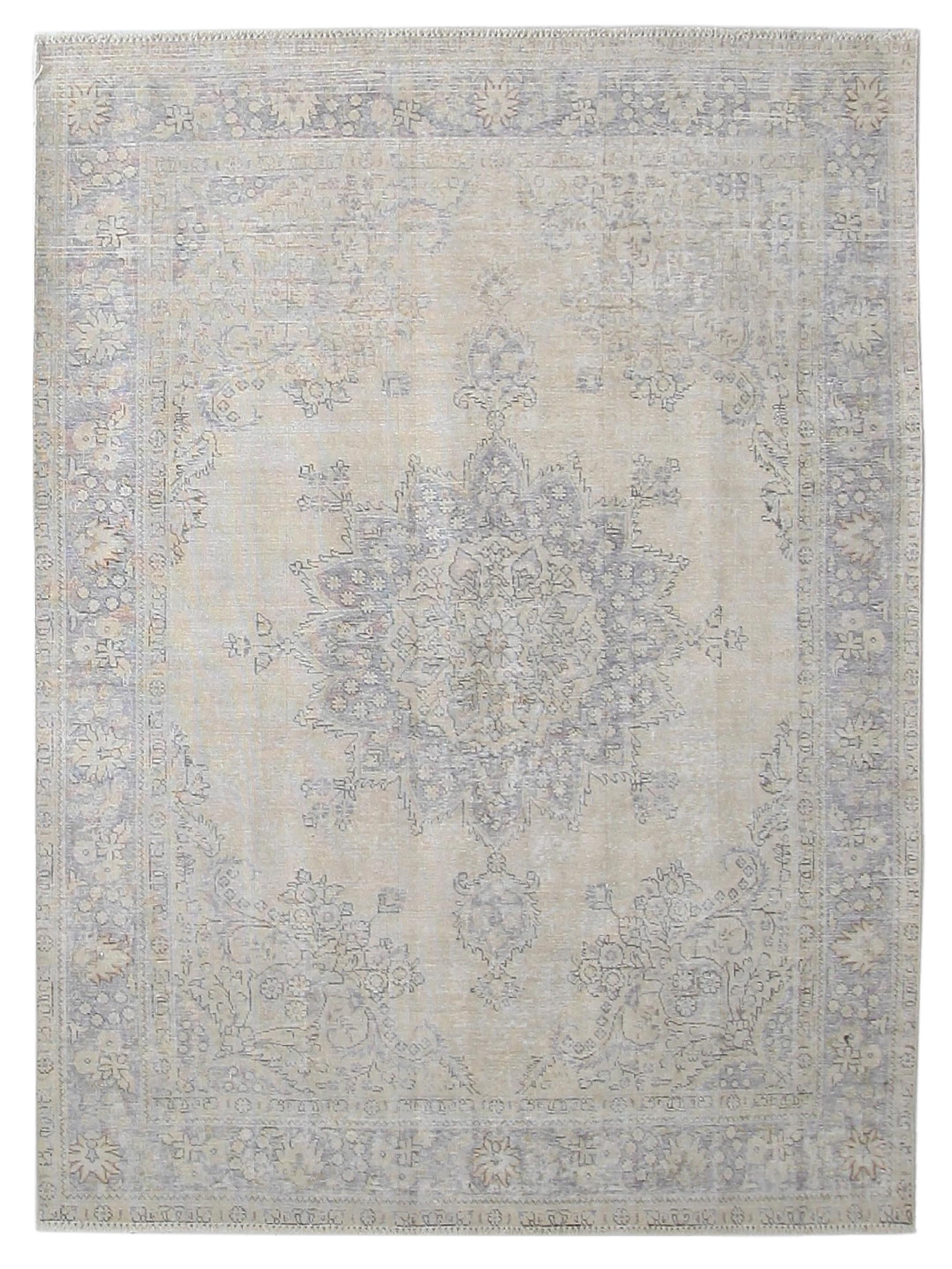 Vintage Hand Knotted Beige 7x9