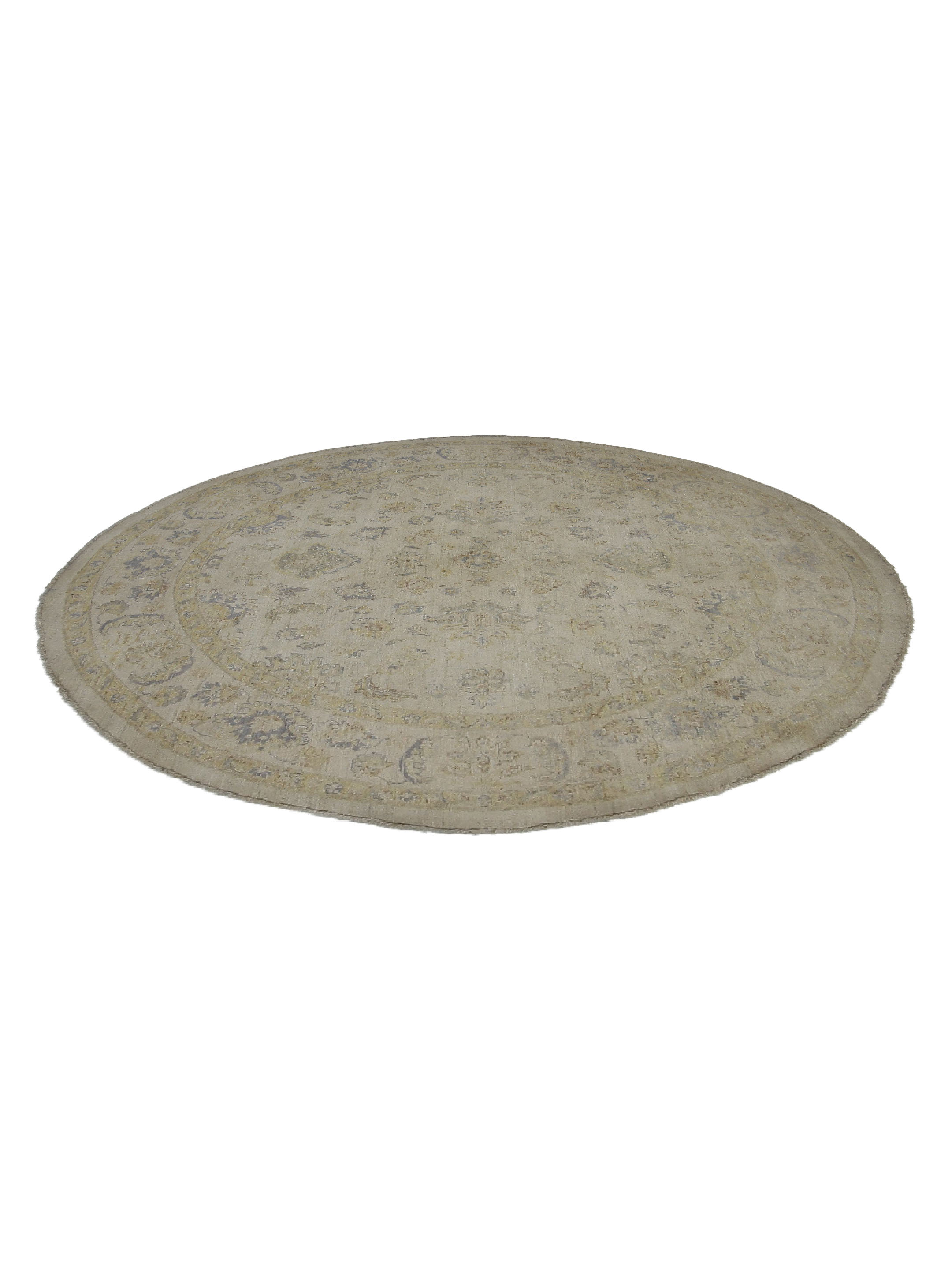 Ziegler Hand Knotted Ivory 8x8 - Image 2 of 6