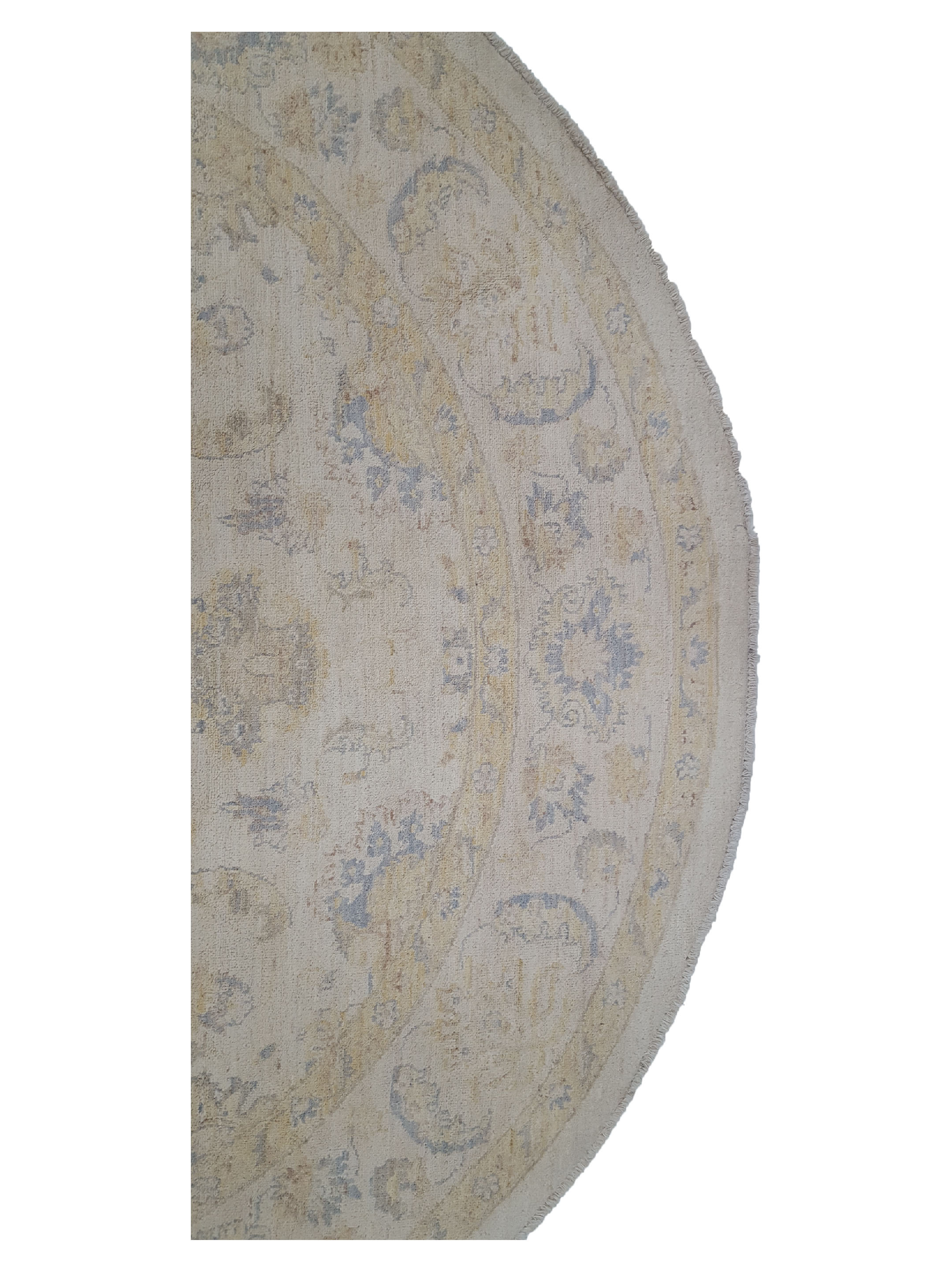Ziegler Hand Knotted Ivory 8x8 - Image 4 of 6