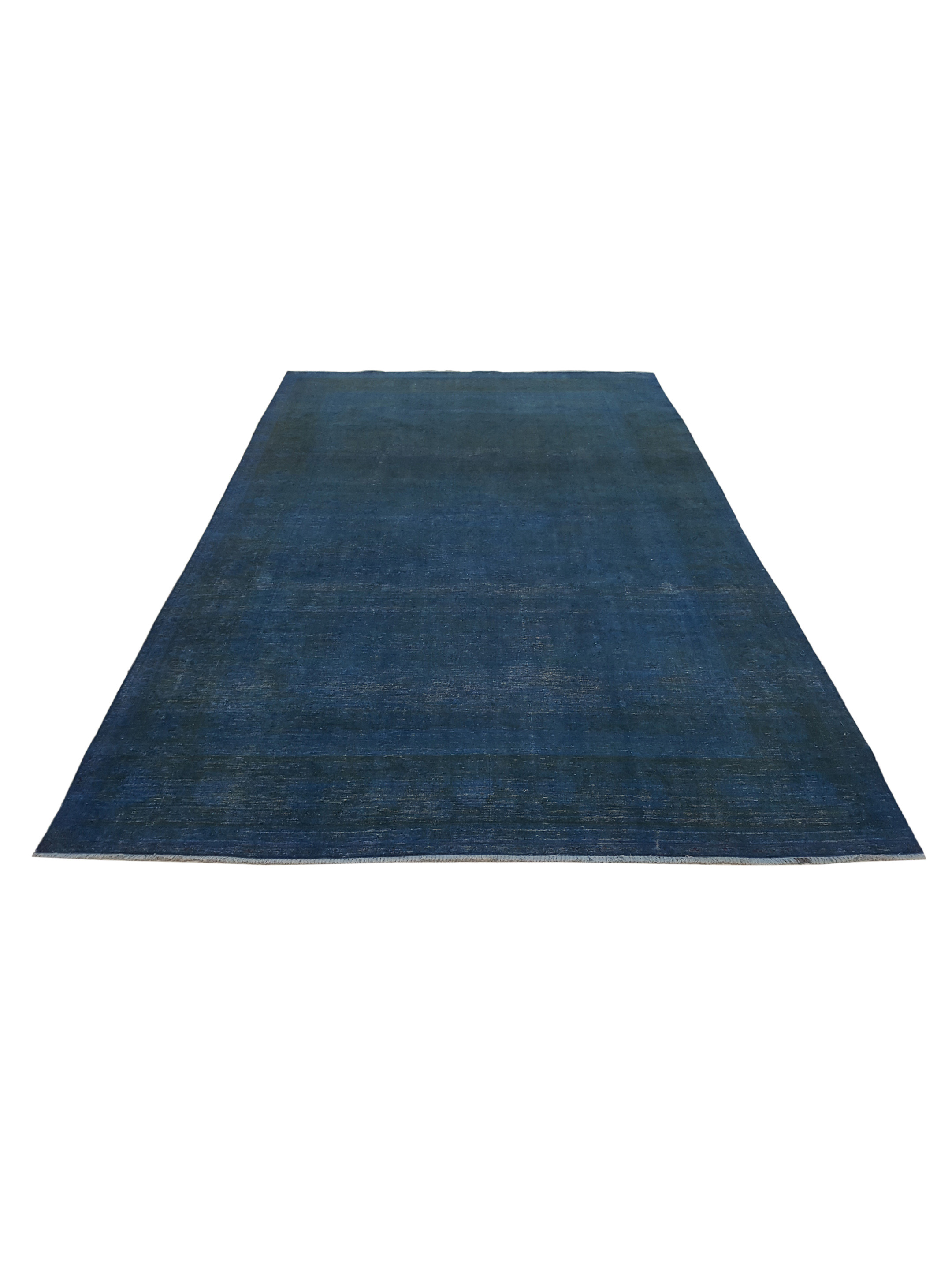 Overdyed Hand Knotted Teal 10x16 - Image 2 of 6