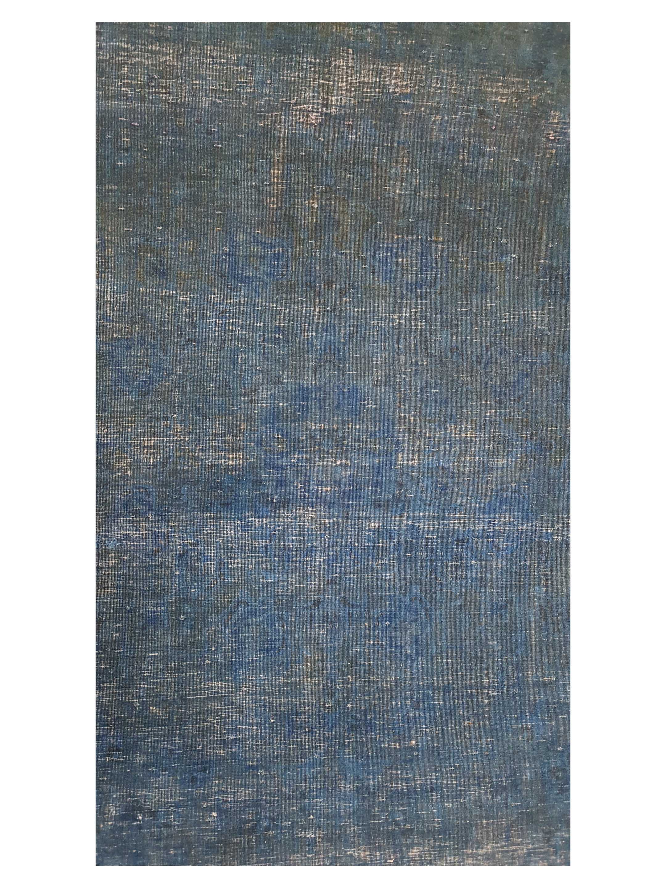 Overdyed Hand Knotted Teal 10x16 - Image 5 of 6