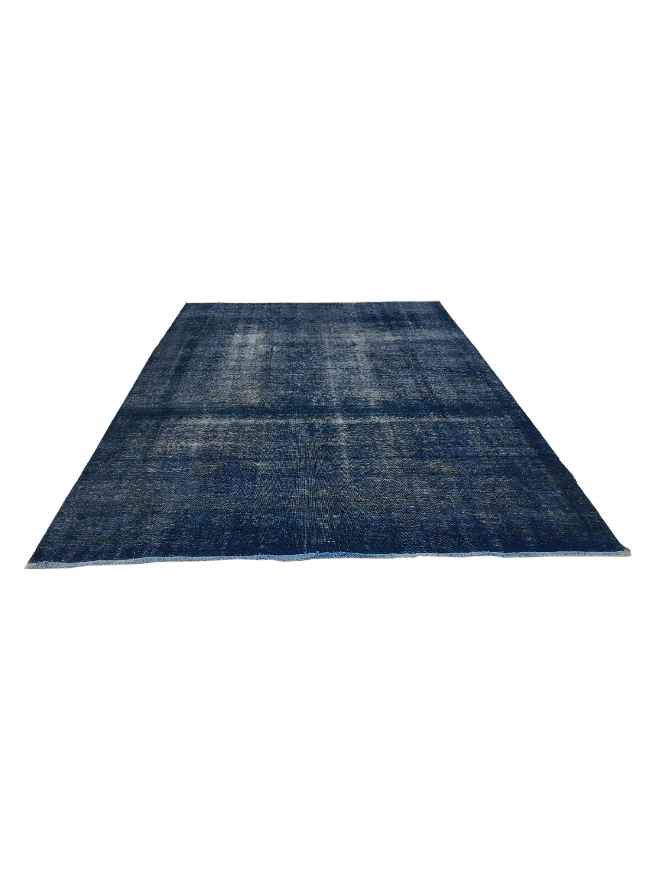 Overdyed Hand Knotted Blue 8x11 - Image 2 of 6
