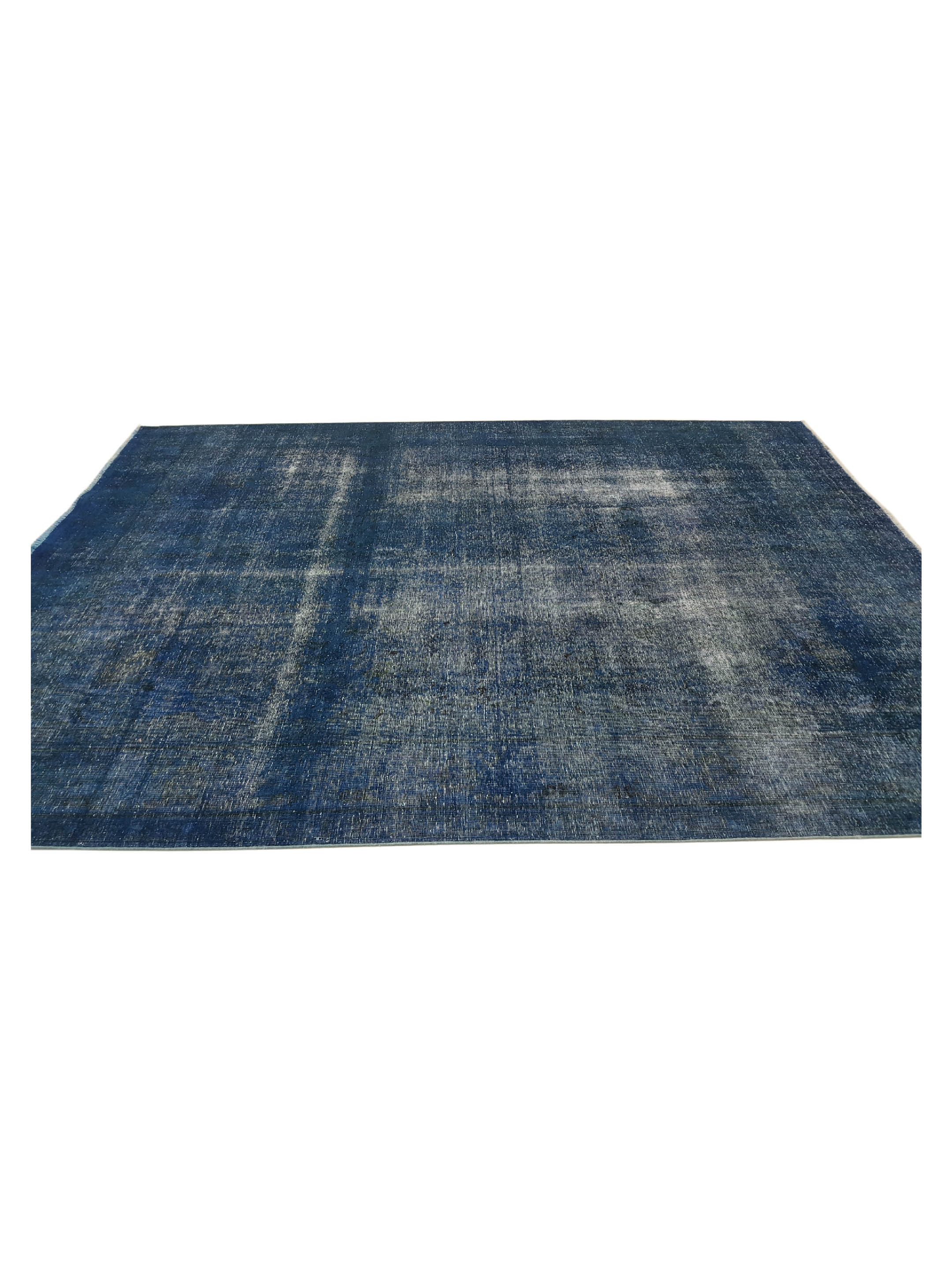 Overdyed Hand Knotted Blue 8x11 - Image 5 of 6