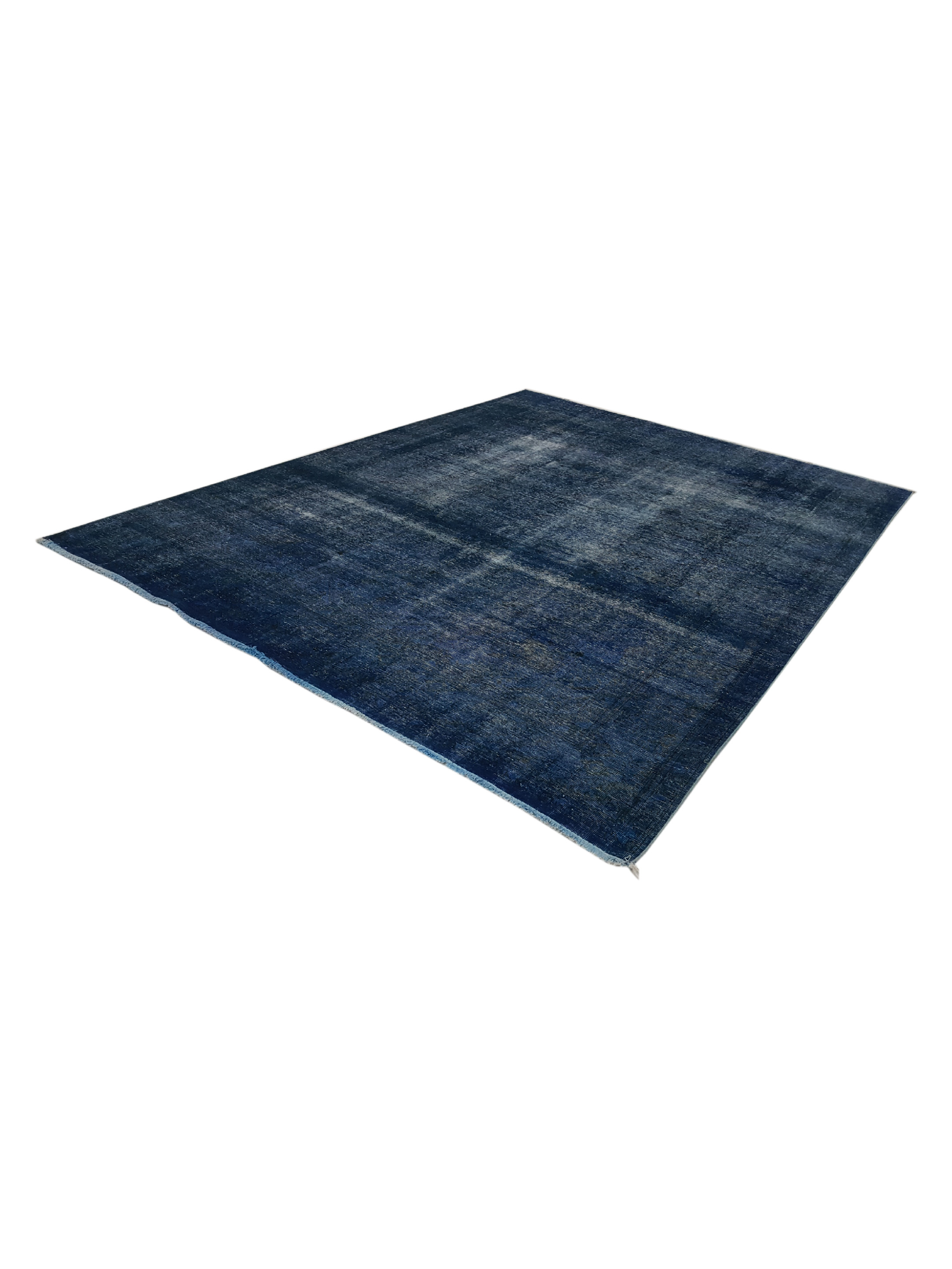 Overdyed Hand Knotted Blue 8x11 - Image 6 of 6