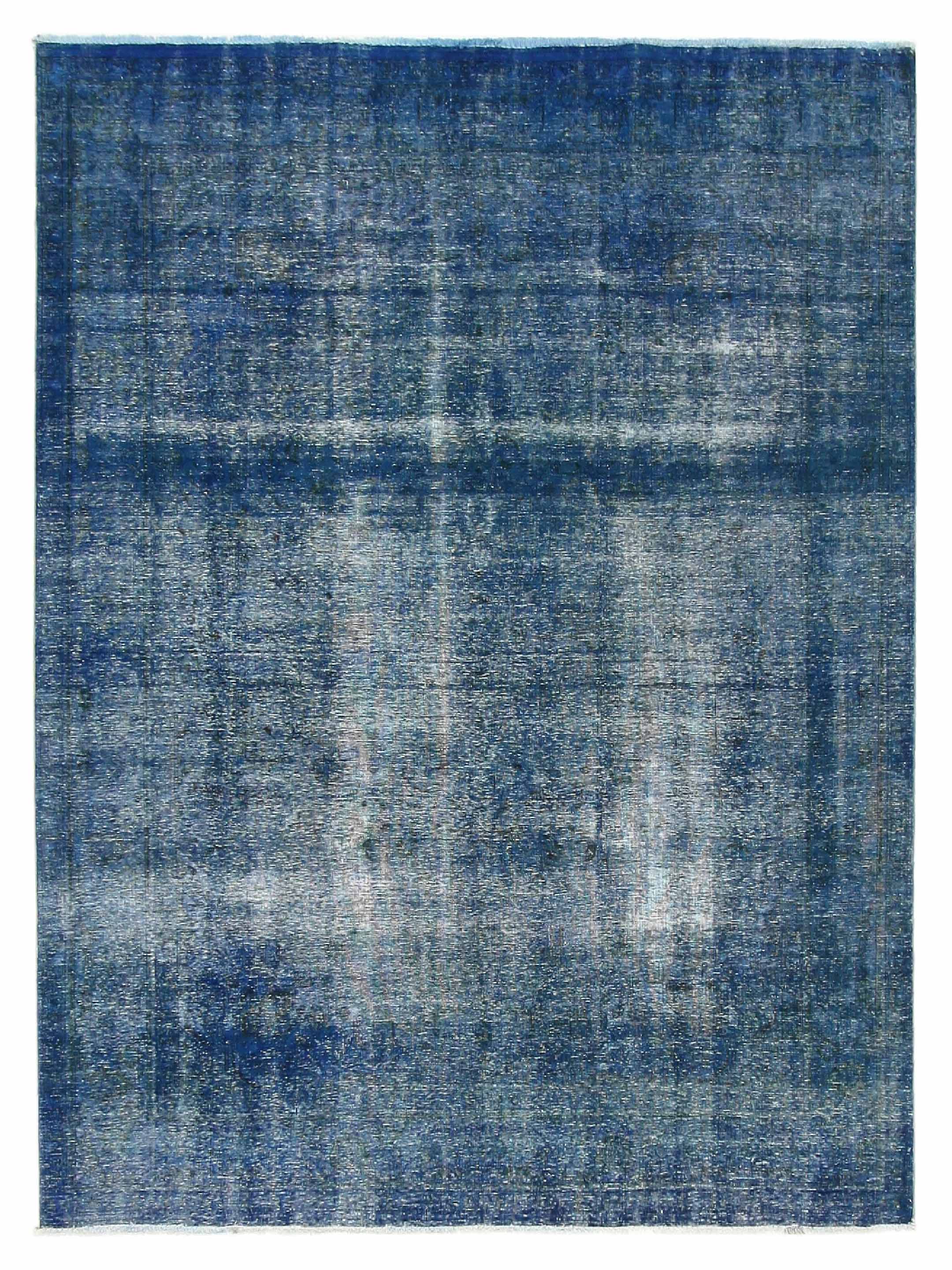 Overdyed Hand Knotted Blue 8x11