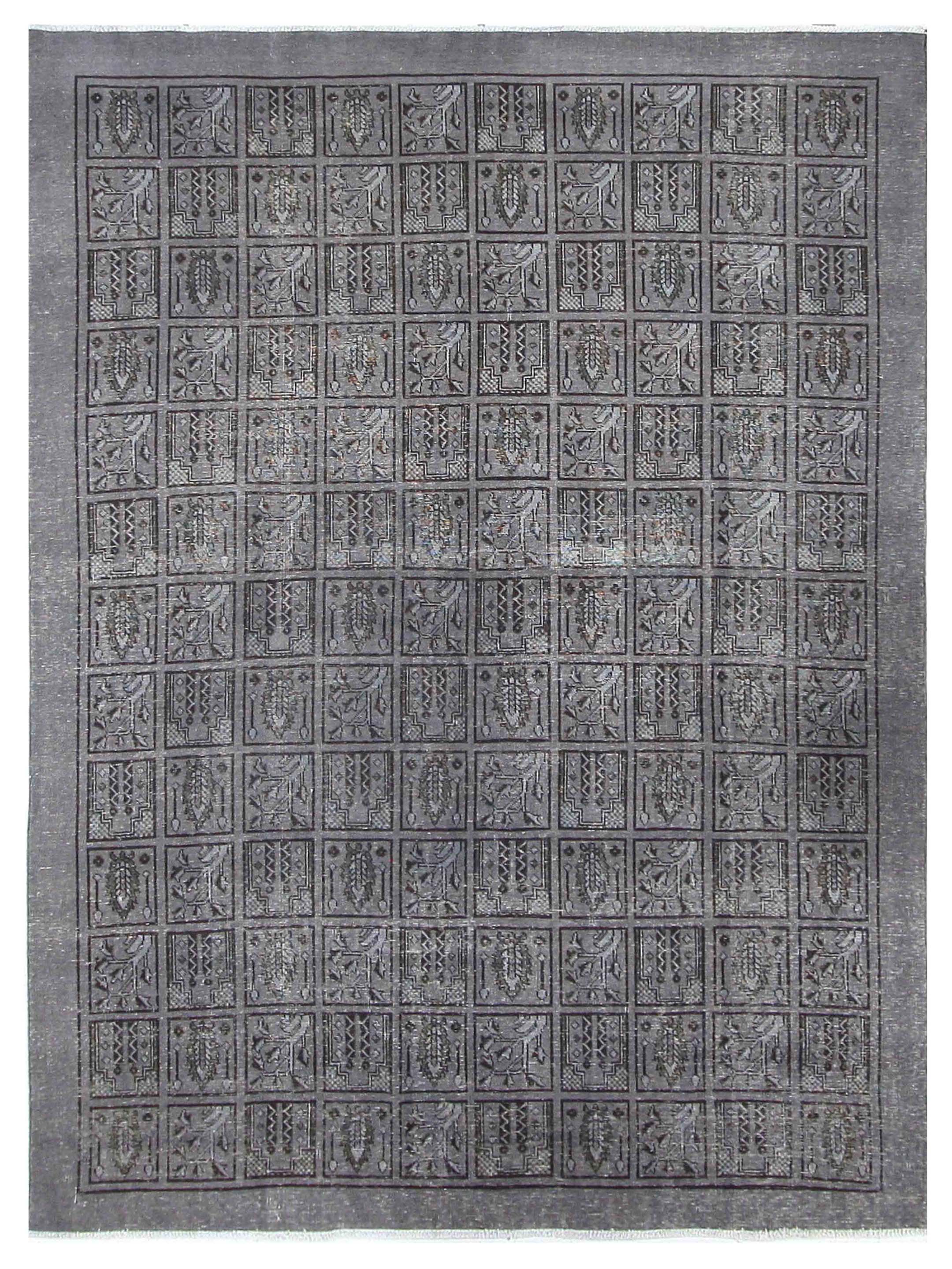Vintage Hand Knotted Grey 8x10