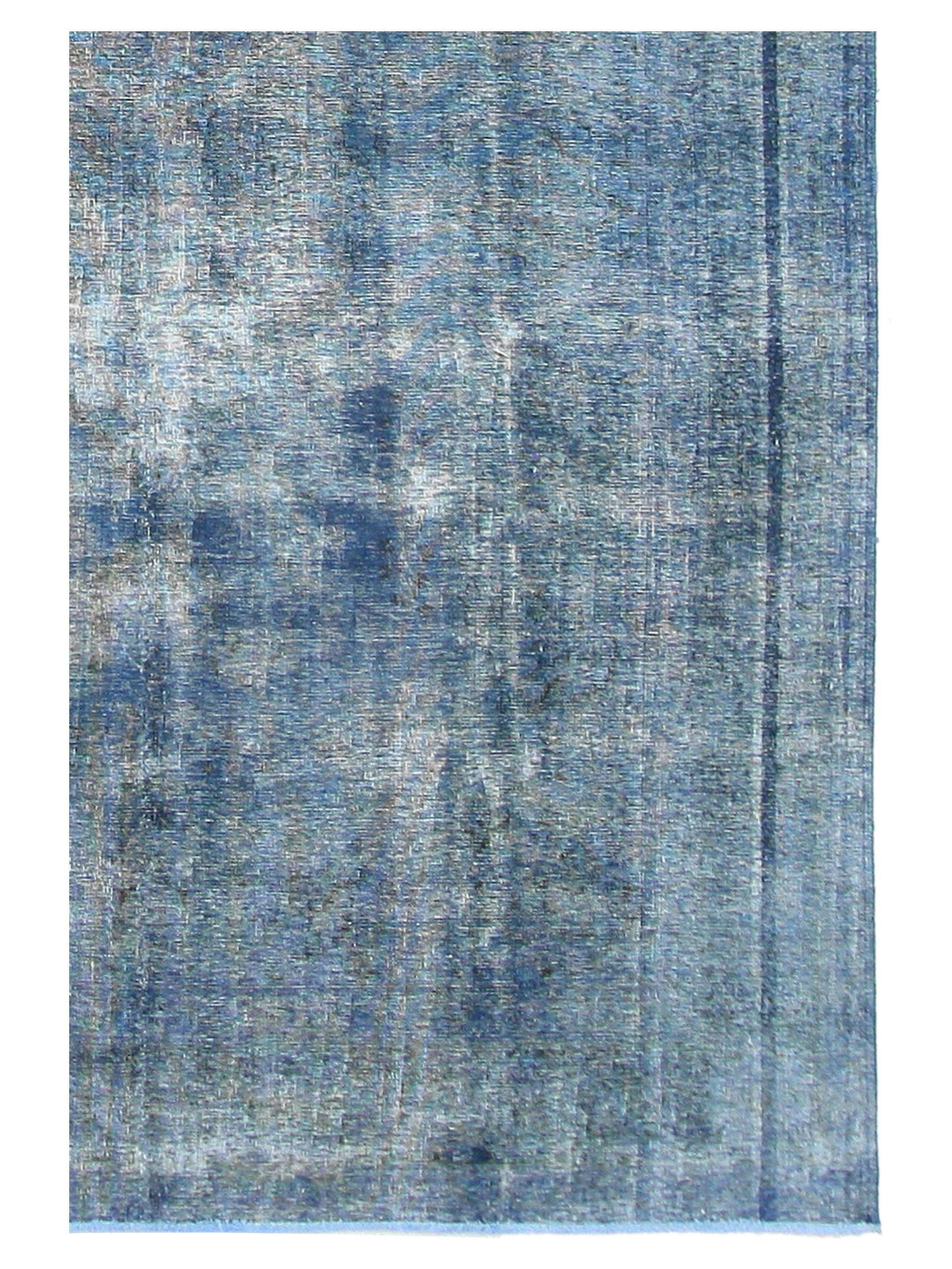 Overdyed Hand Knotted Blue 9x13 - Image 3 of 4