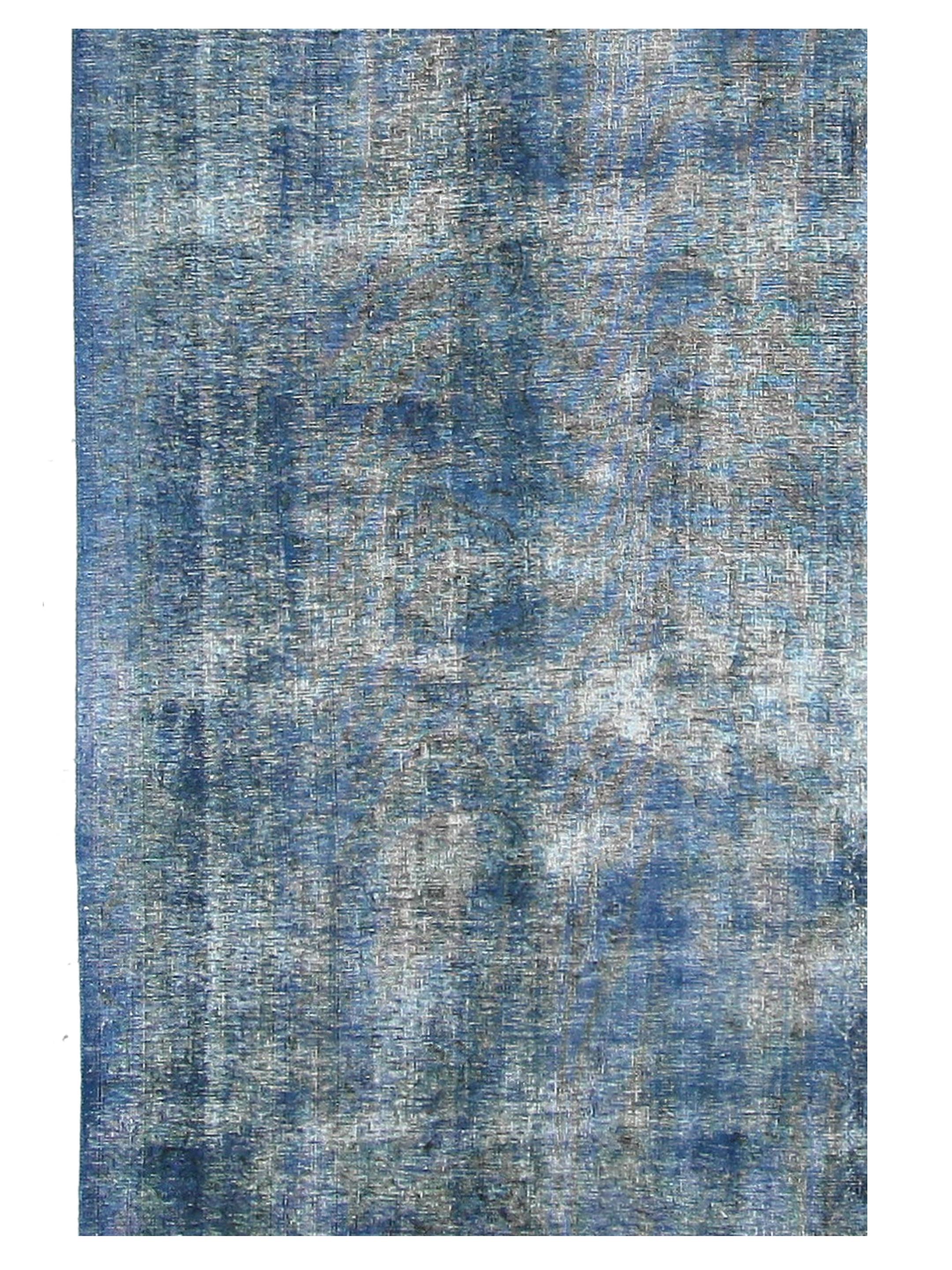 Overdyed Hand Knotted Blue 9x13 - Image 4 of 4