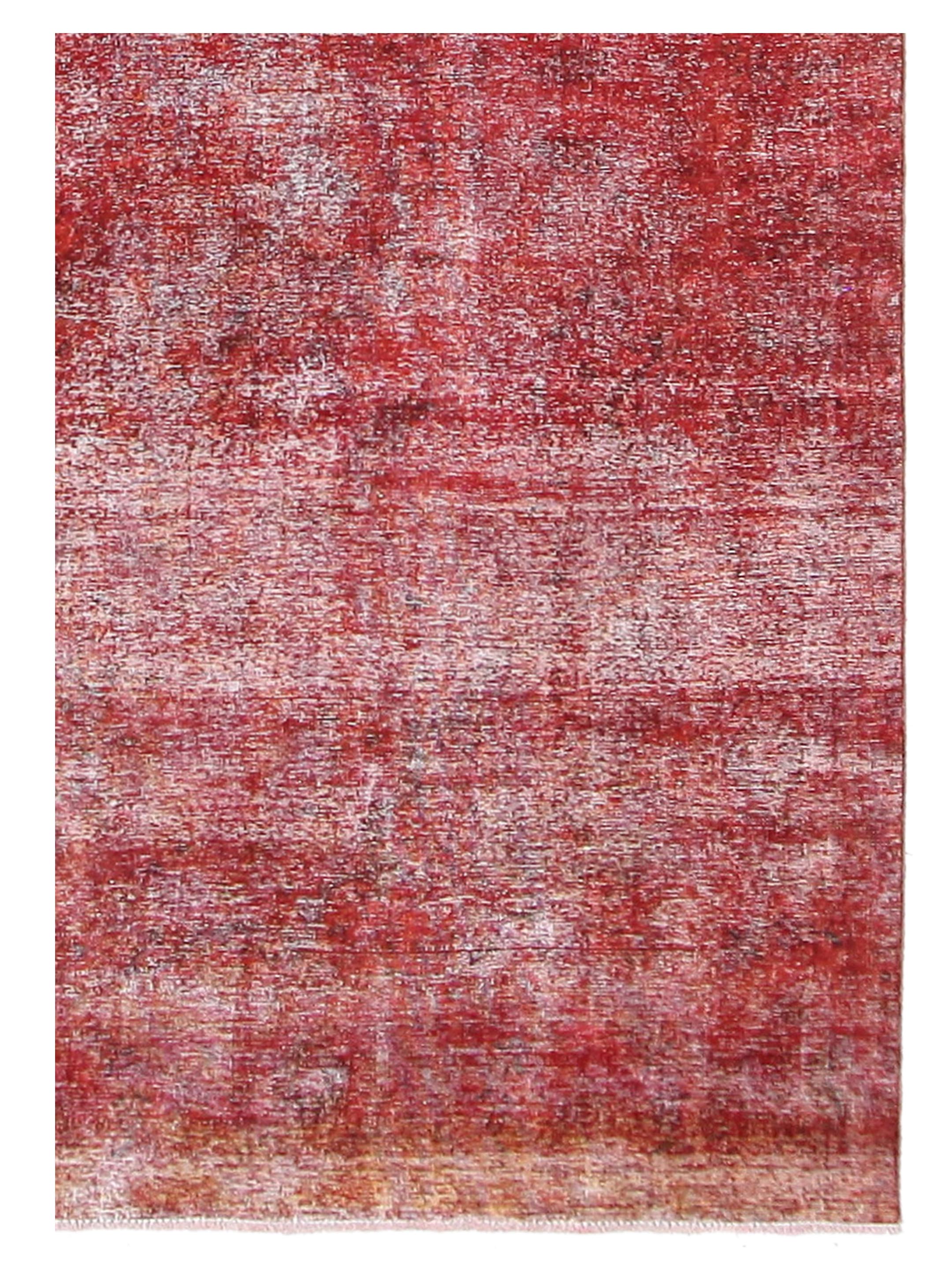 Overdyed Hand Knotted Red 9x13 - Image 3 of 4