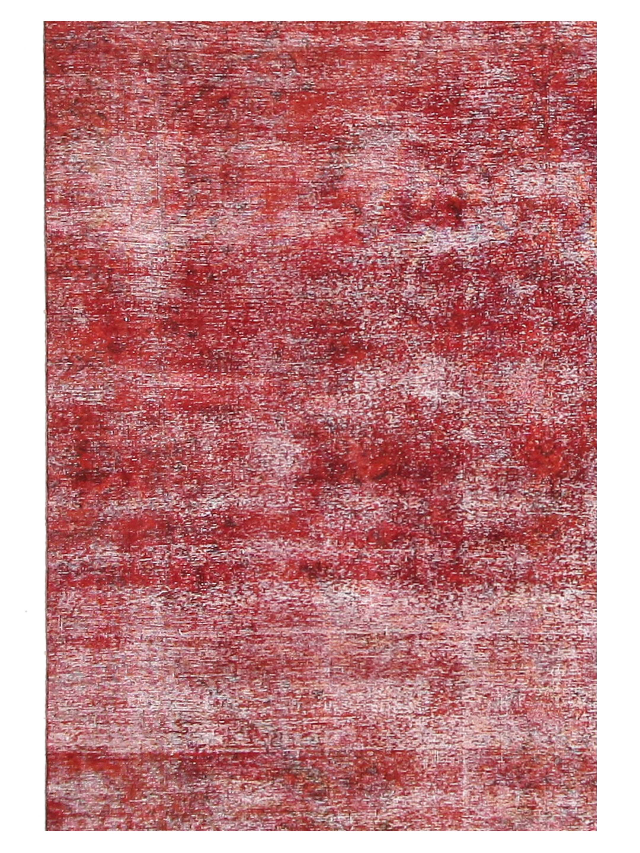 Overdyed Hand Knotted Red 9x13 - Image 4 of 4