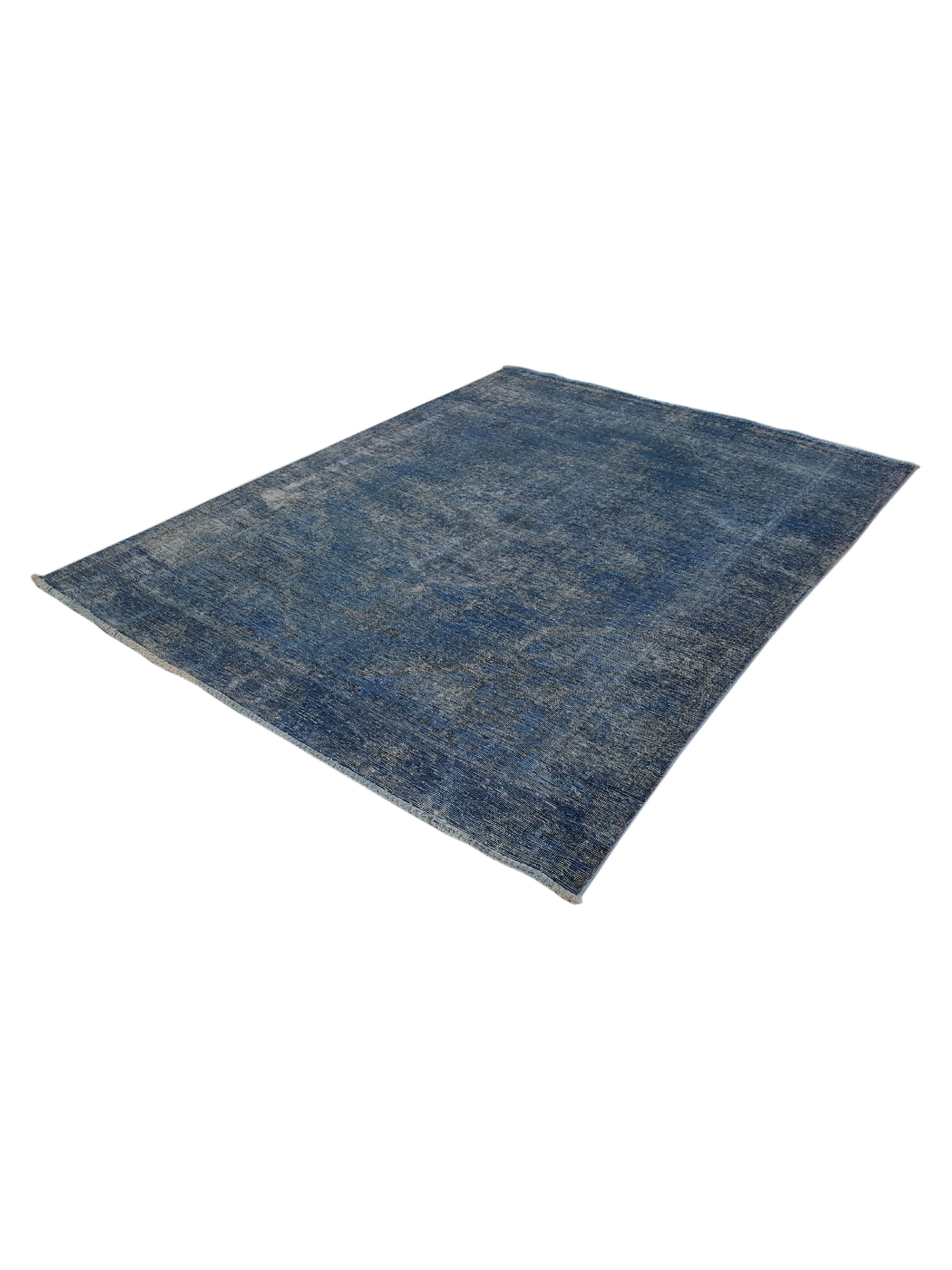 Overdyed Hand Knotted Blue 6x9 - Image 5 of 5