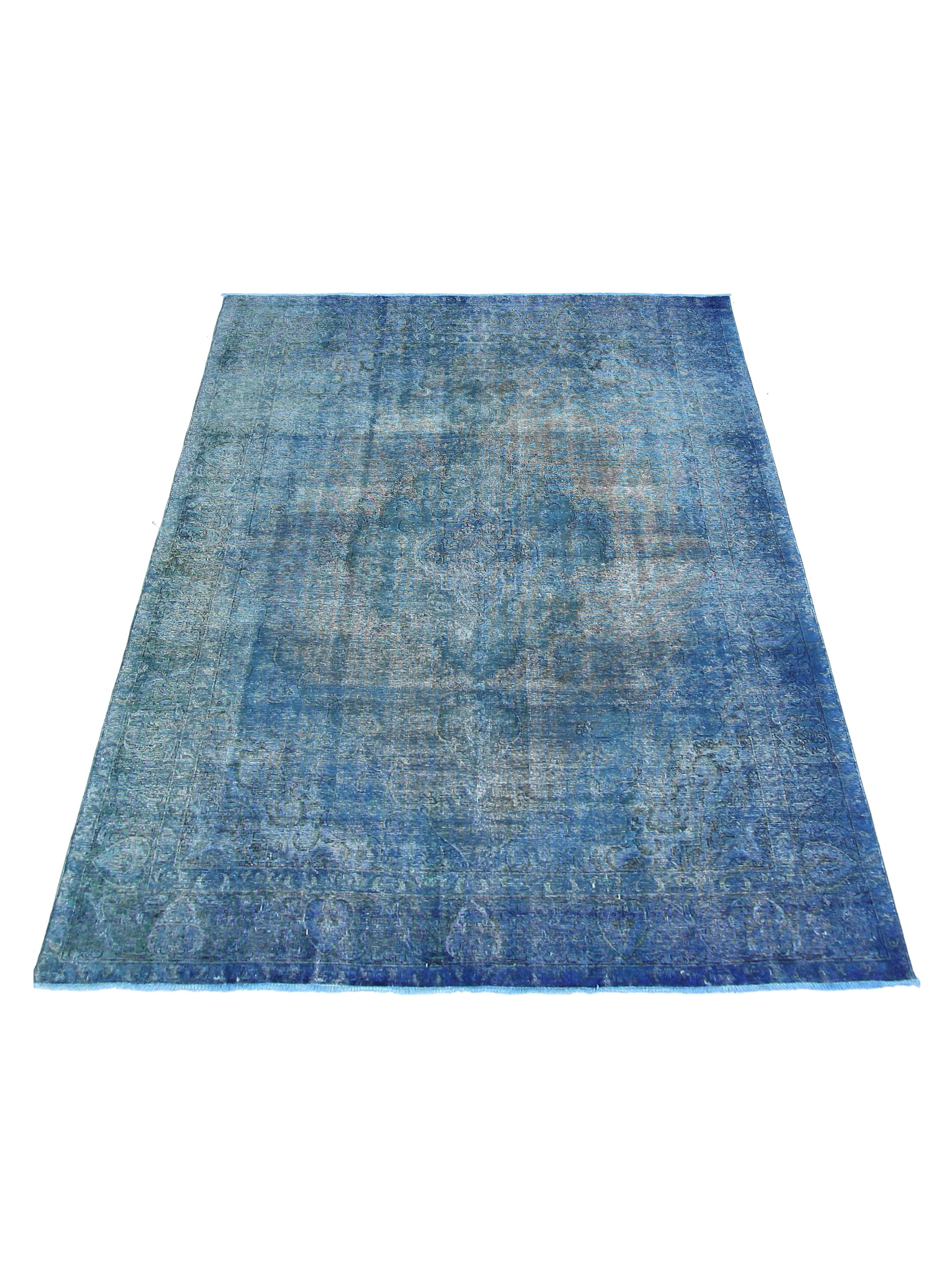 Overdyed Hand Knotted Teal 9x12 - Image 2 of 4