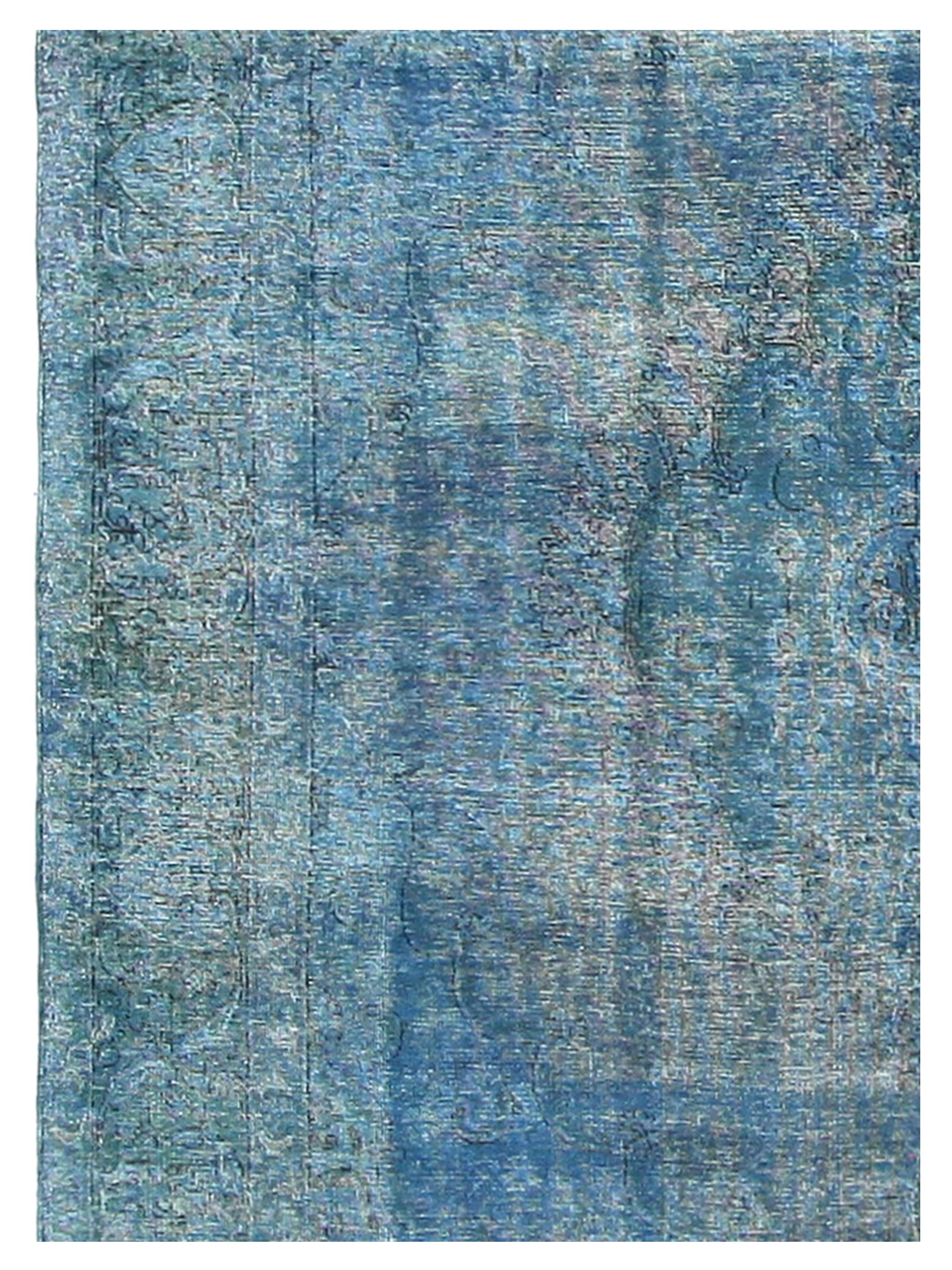 Overdyed Hand Knotted Teal 9x12 - Image 4 of 4