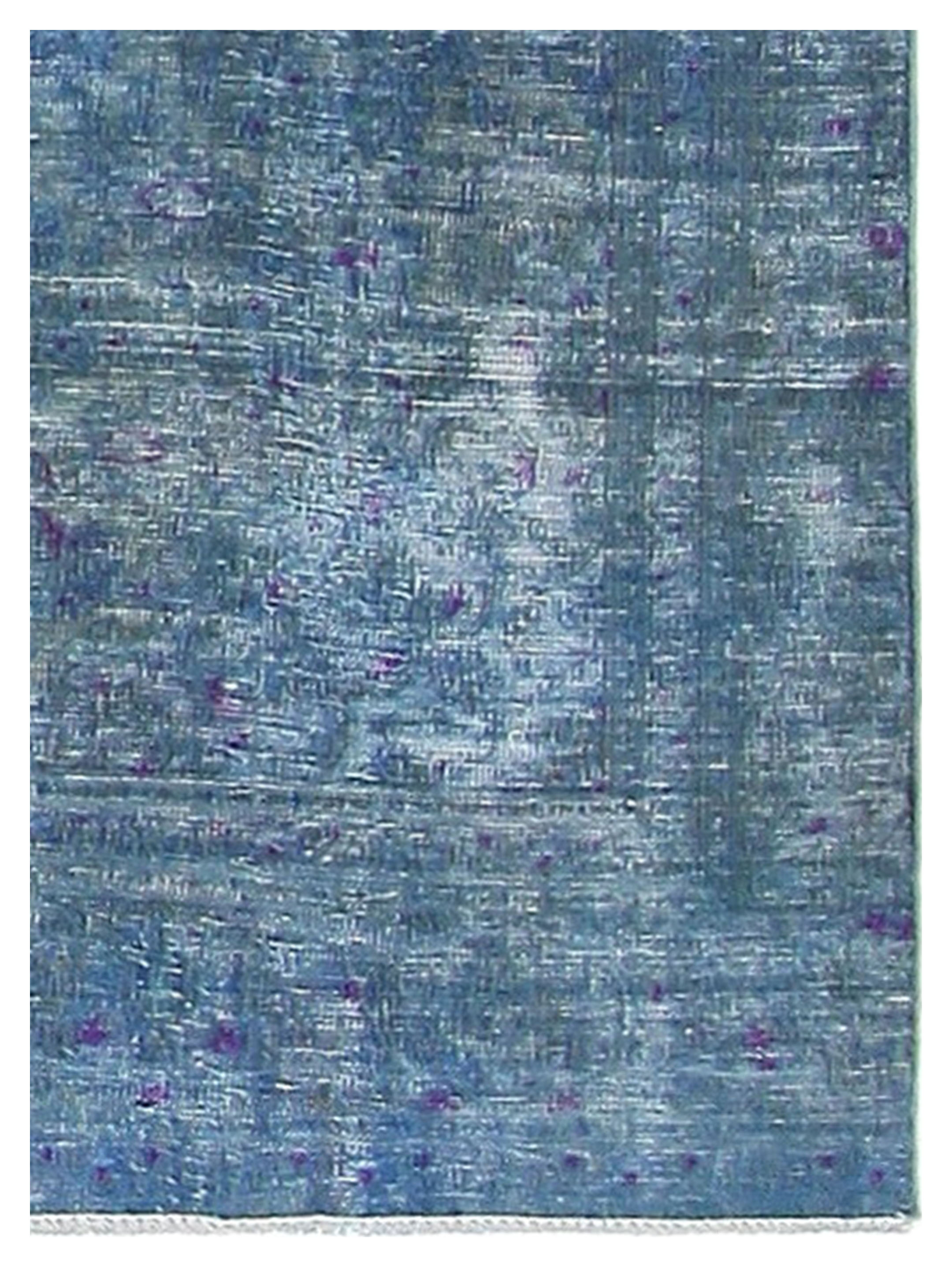 Overdyed Hand Knotted Teal 6x9 - Image 3 of 4