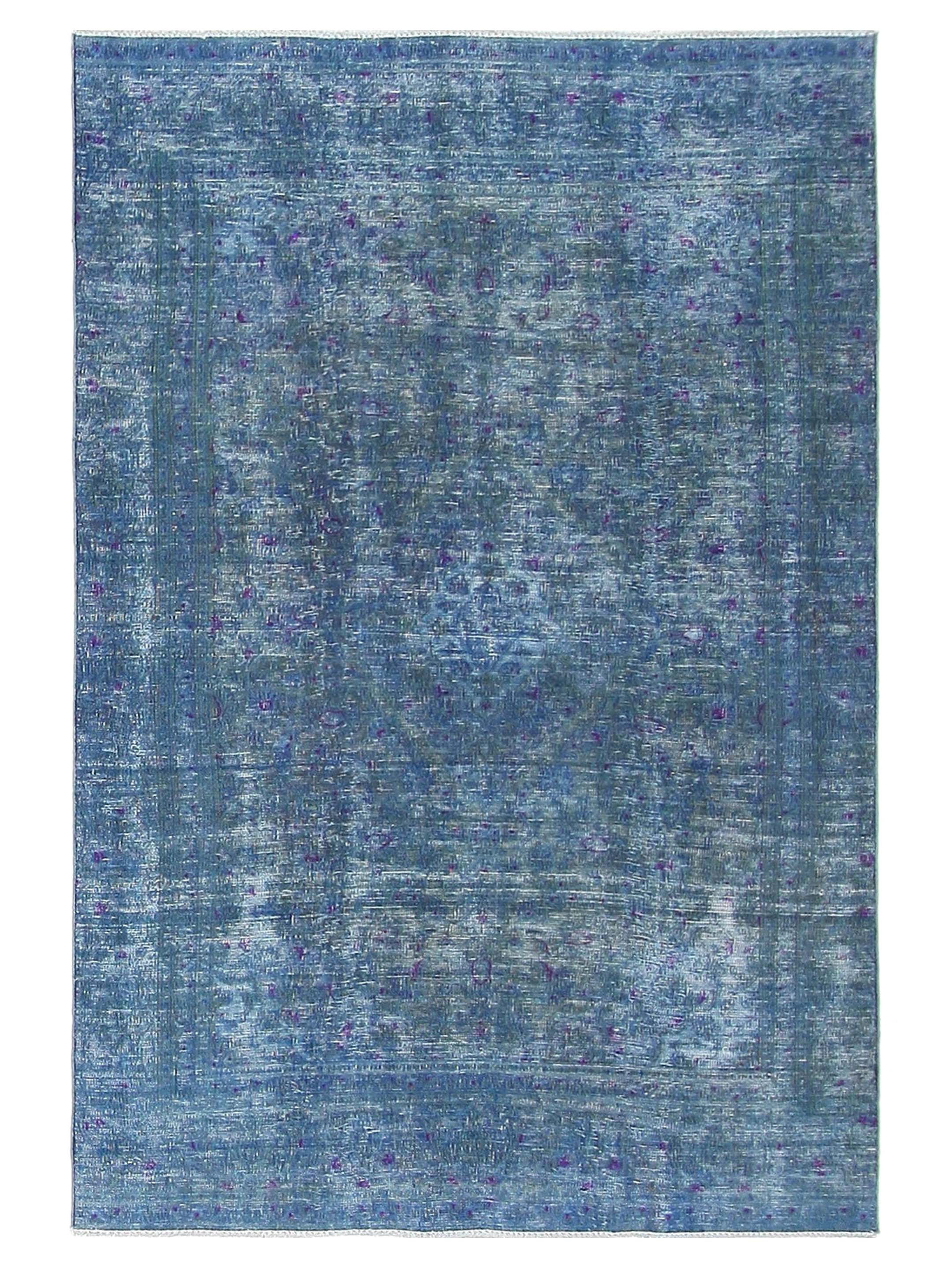 Overdyed Hand Knotted Teal 6x9