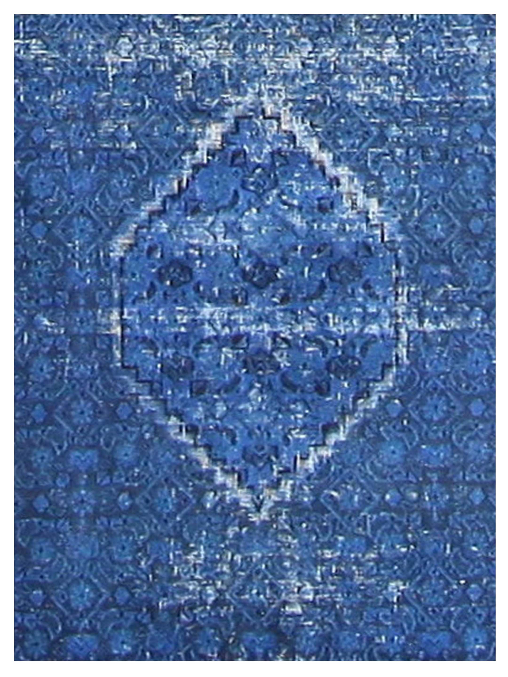 Vintage Hand Knotted Blue 6x9 - Image 4 of 5