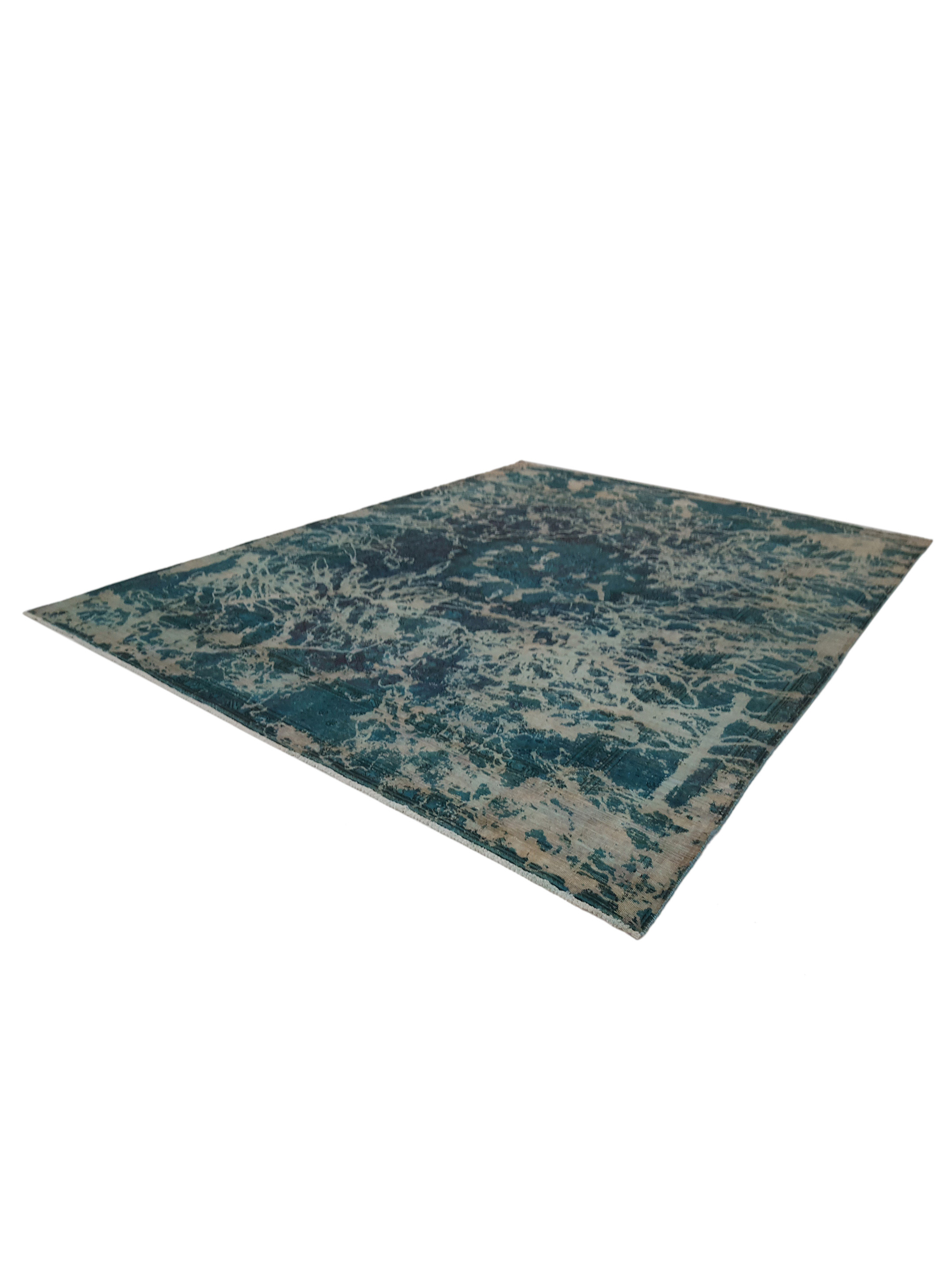 Overdyed Hand Knotted Lt.Green 9x12 - Image 5 of 5