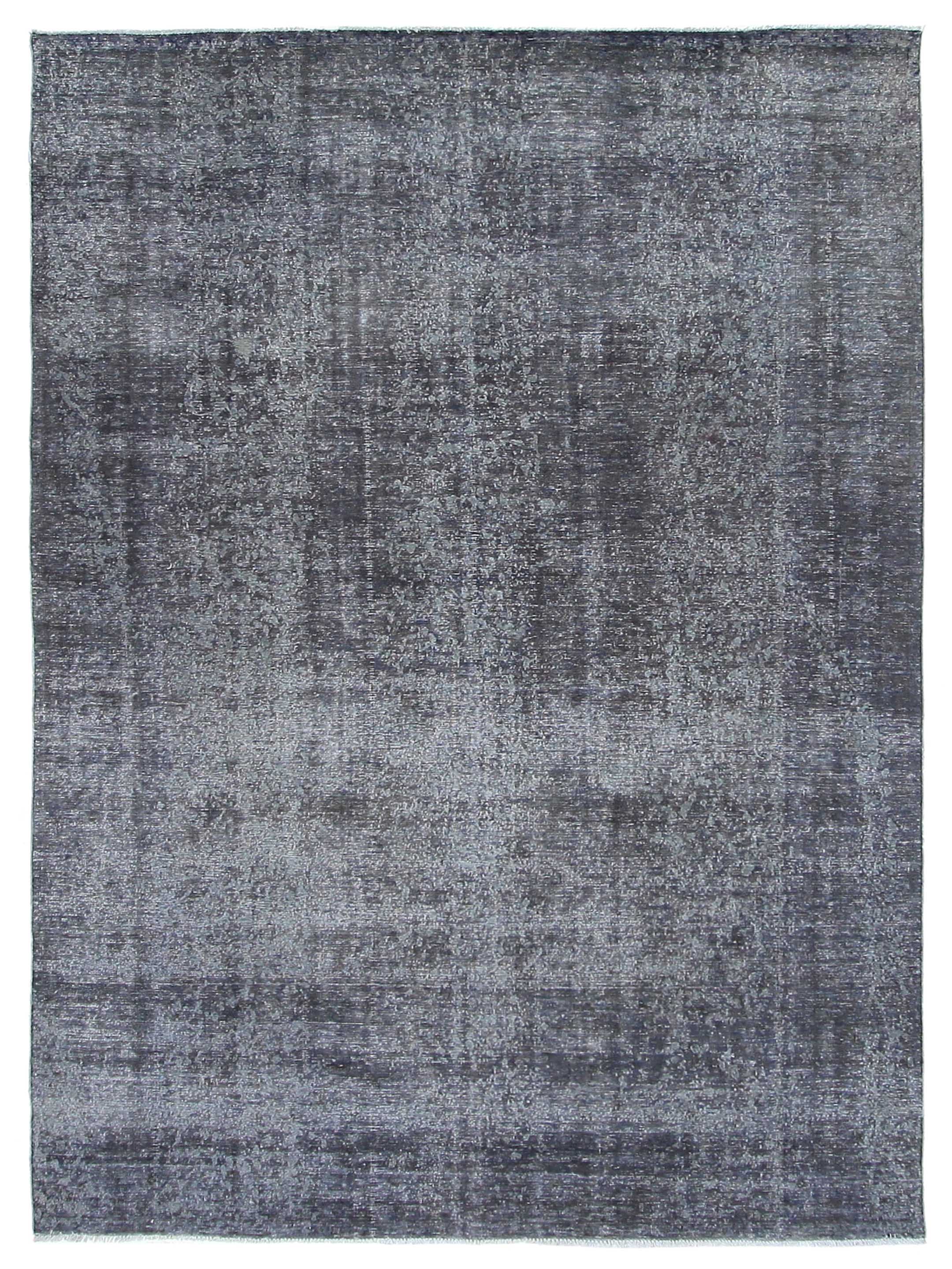 Overdyed Hand Knotted Grey 9x12