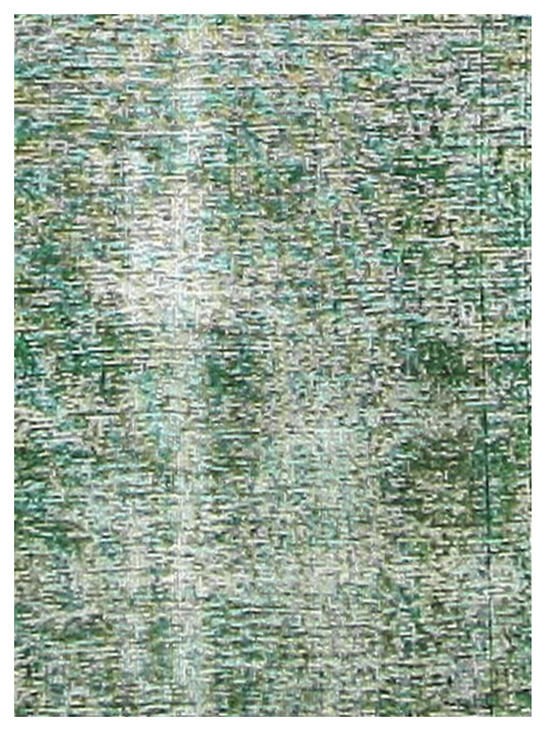 Overdyed Hand Knotted Green 8x11 - Image 3 of 5