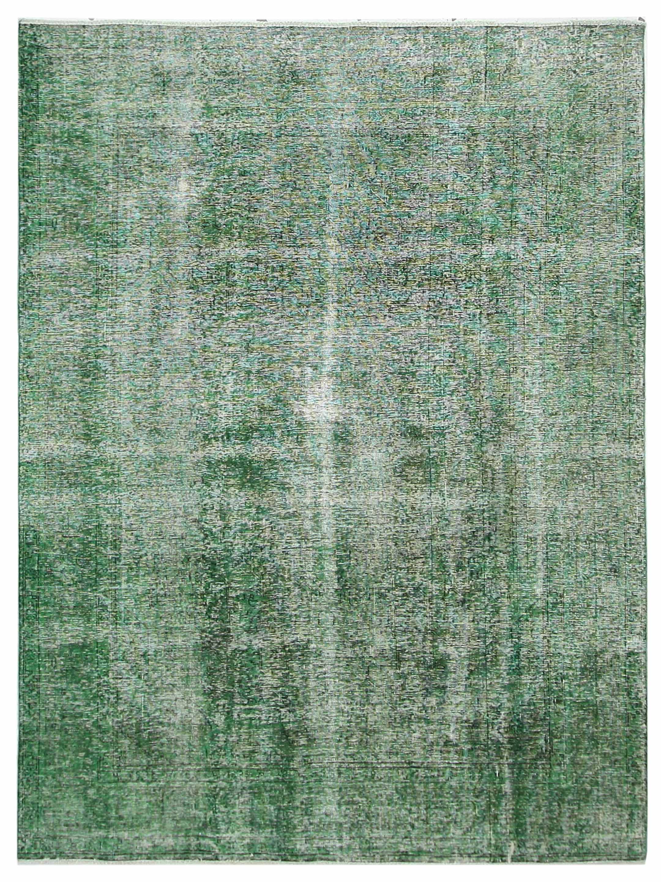 Overdyed Hand Knotted Green 8x11