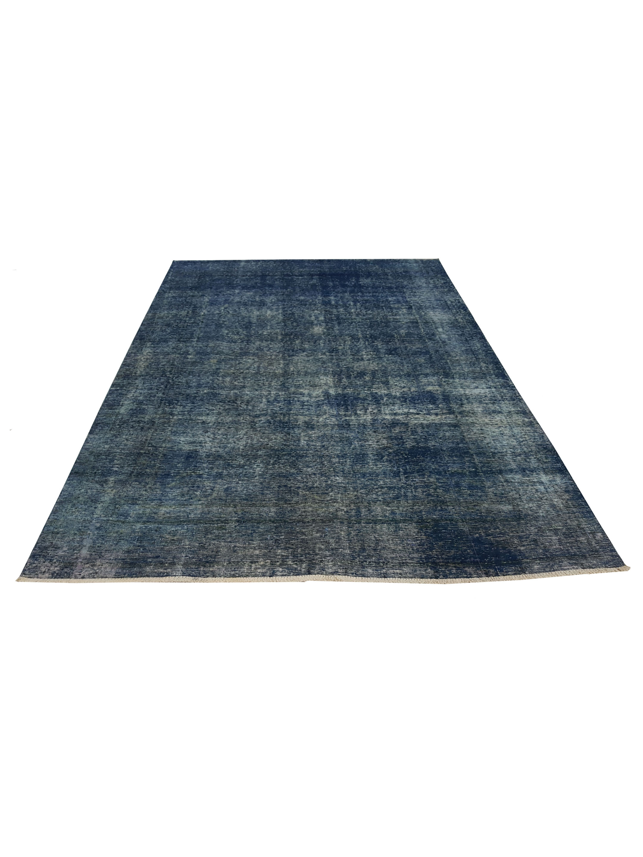Overdyed Hand Knotted Teal 6x9 - Image 2 of 6