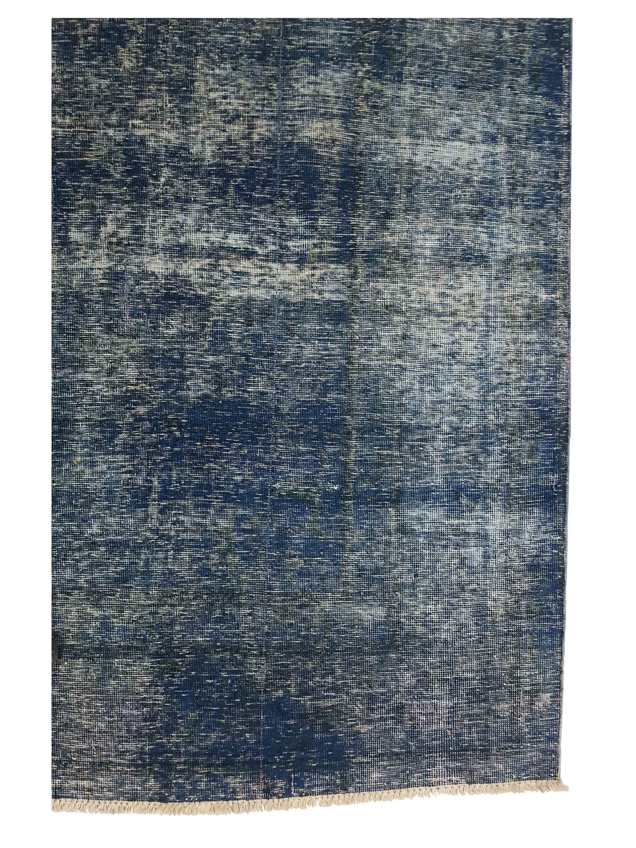Overdyed Hand Knotted Teal 6x9 - Image 4 of 6