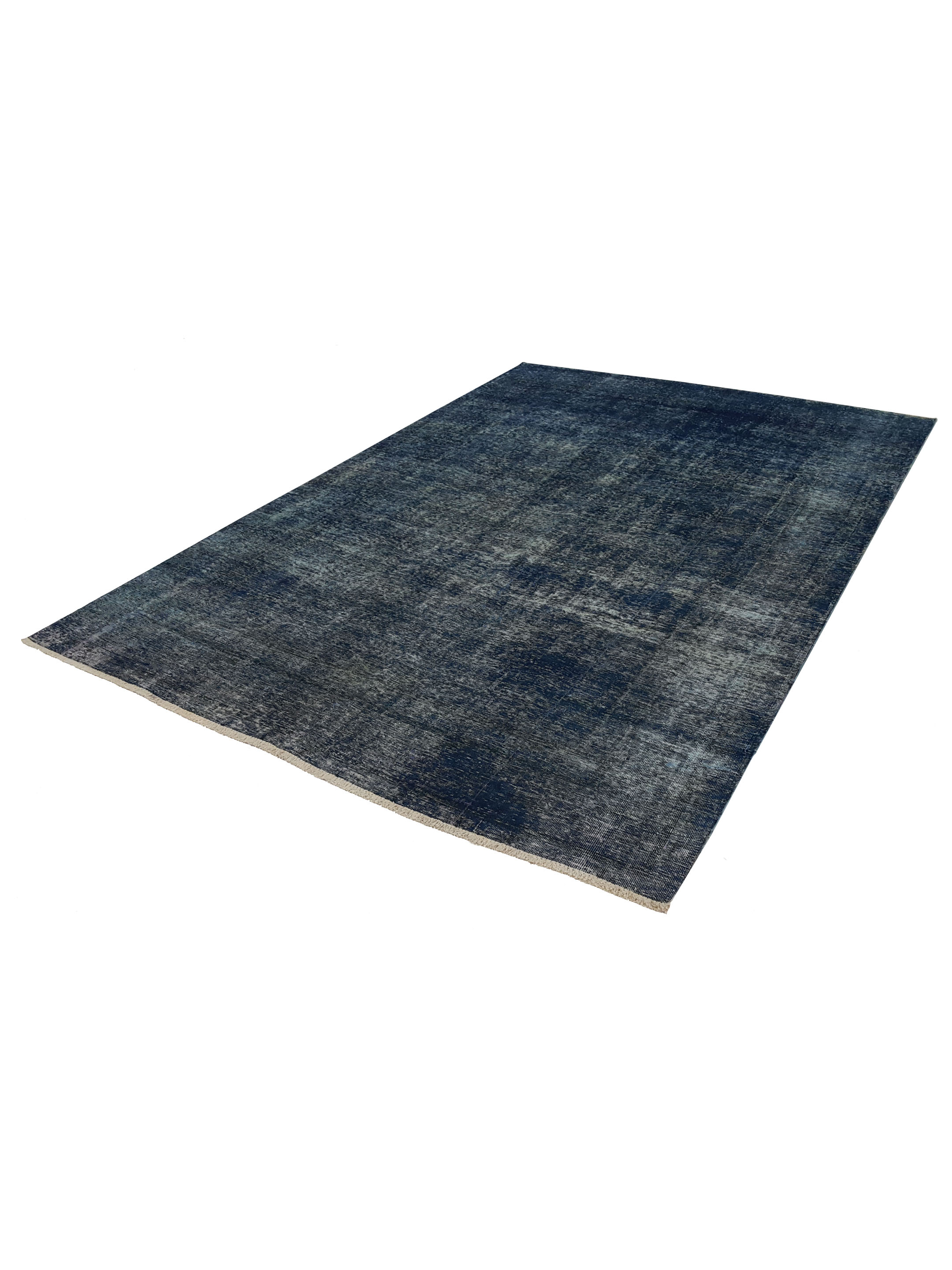 Overdyed Hand Knotted Teal 6x9 - Image 6 of 6