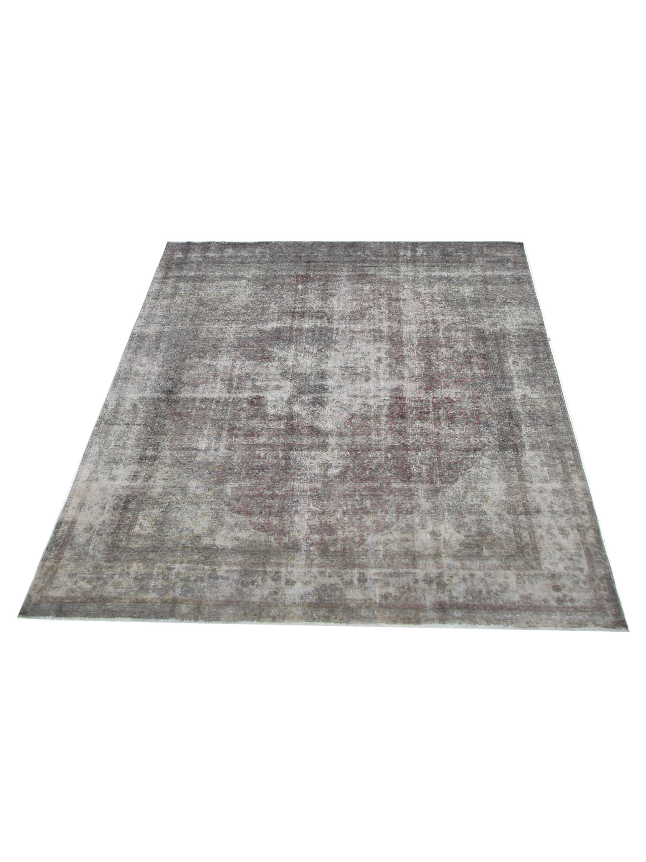 Overdyed Hand Knotted Grey 9x12 - Image 2 of 5