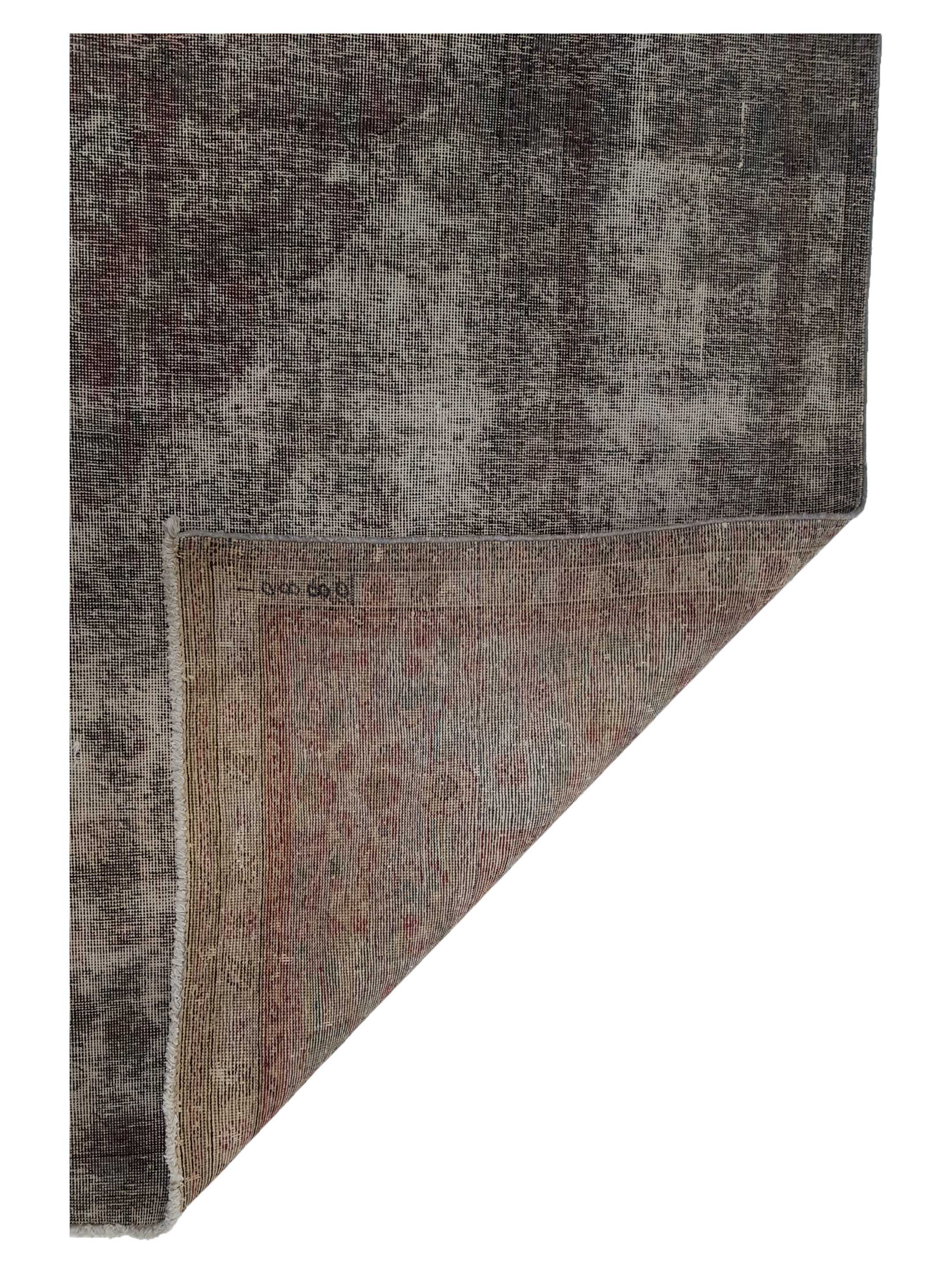 Overdyed Hand Knotted Grey 9x12 - Image 3 of 5