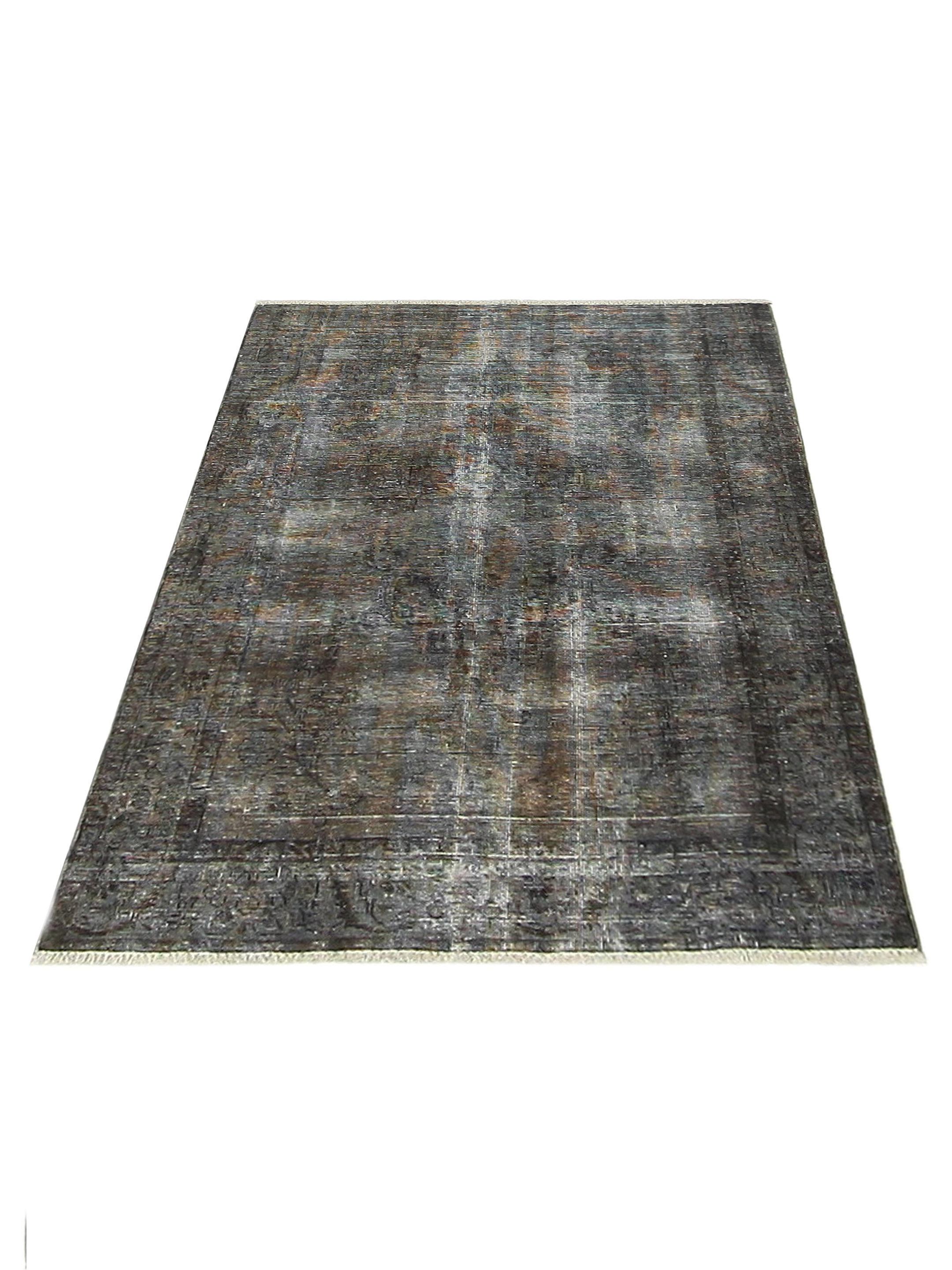 Overdyed Hand Knotted Grey 4x6 - Image 2 of 6
