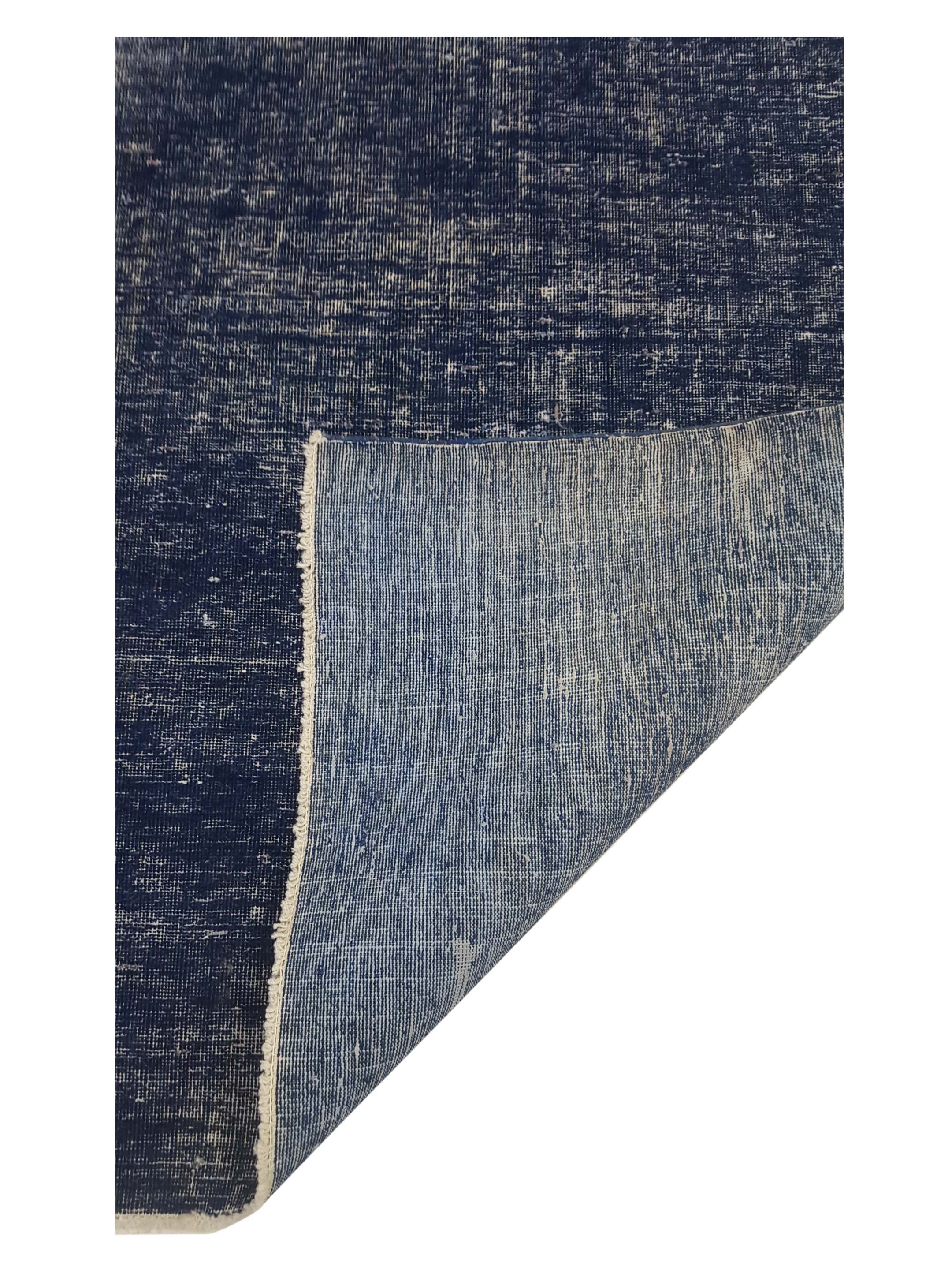 Overdyed Hand Knotted Blue 4x6 - Image 3 of 6