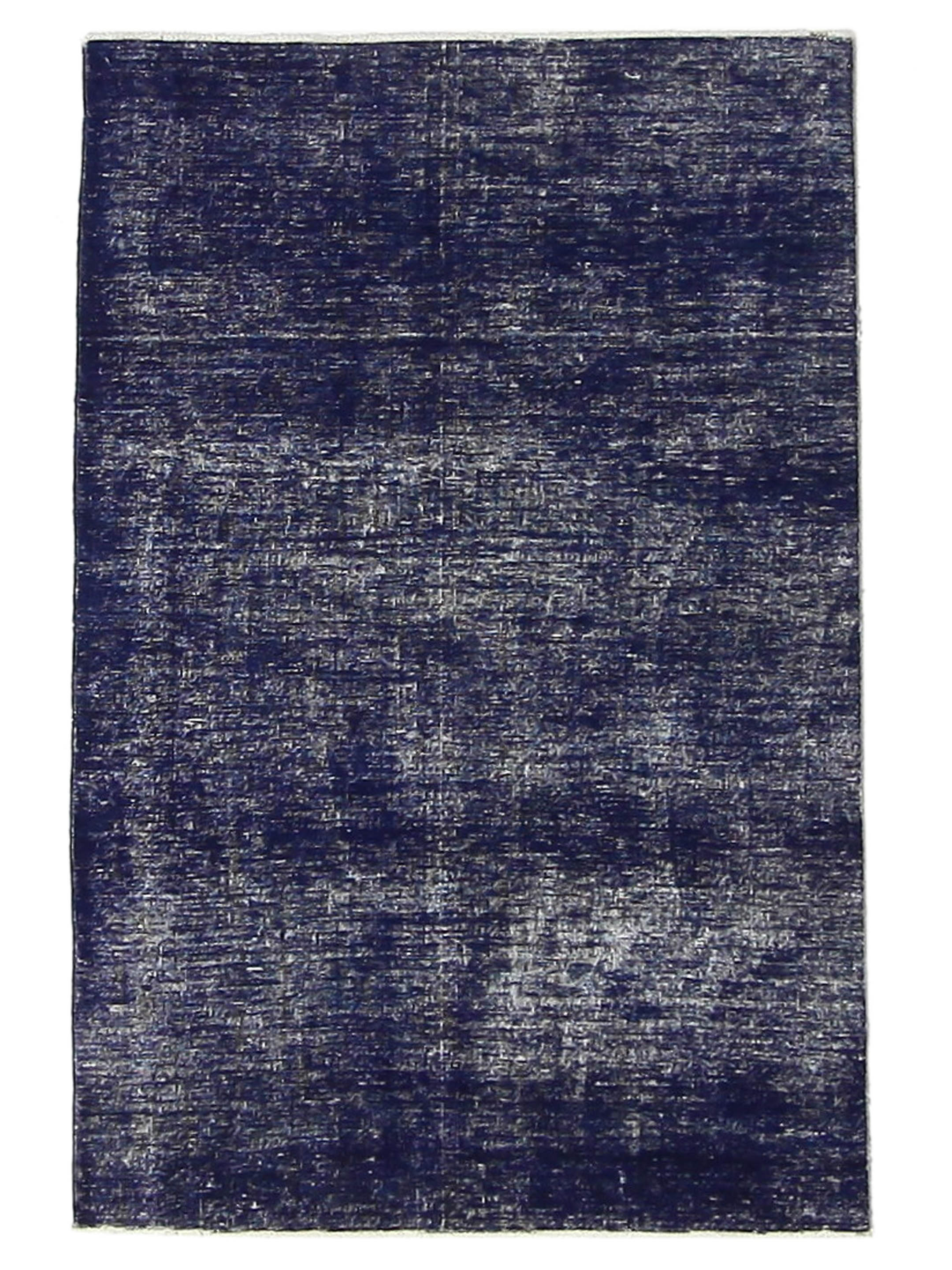 Overdyed Hand Knotted Blue 4x6