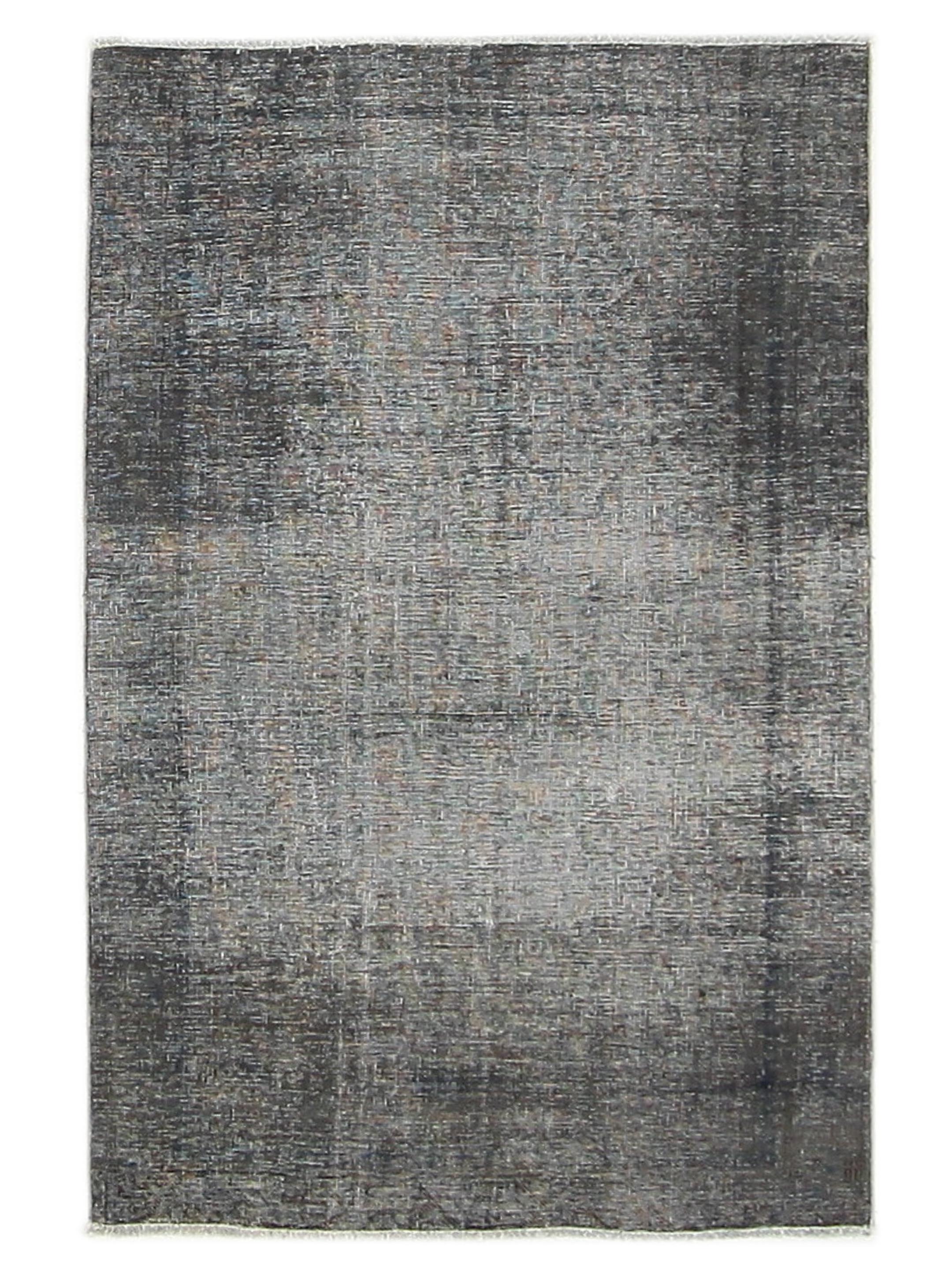 Overdyed Hand Knotted Grey 4x6